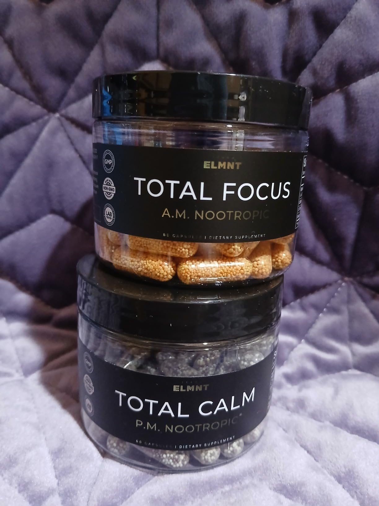 AMPM Nootropic Total Focus + Calm 9X Strength w. Caffeine, L-Theanine, Alpha GPC, L-Tyrosine, Ashwagandha - X-Release Energy Pills Nootropics Brain Support Supplements for Memory and Focus Supplement customer photo 2