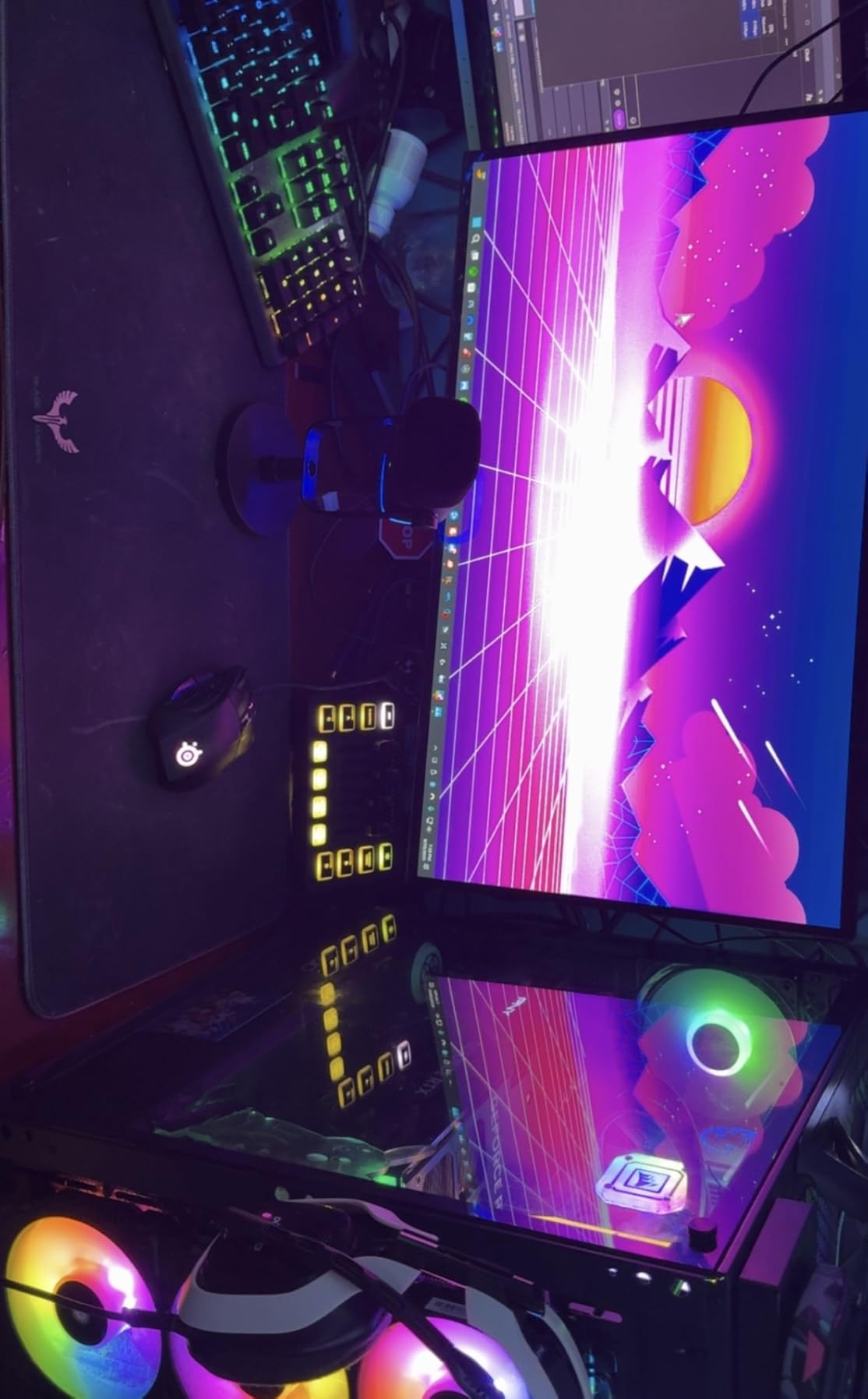 FIFINE Gaming Equipment Bundle, Dynamic XLR/USB Gaming Microphone Set with Streaming Audio Mixer for Podcast Recording Video Vocal, RGB Gamer Set with Volume Fader/XLR Interface for PC-AmpliGame KS5 customer photo 1