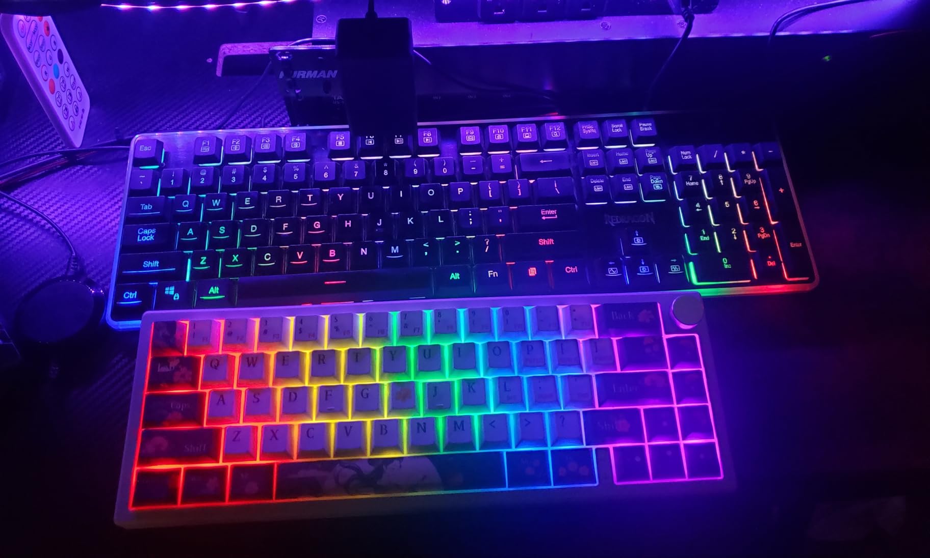 RisoPhy Wireless Gaming Keyboard, Low-Profile 2.4G/USB-C/Bluetooth Mechanical Keyboard with Smooth Red Switches, RGB Backlight/Software/Silent Ergonomic Keyboard for PC/Mac Gamer customer photo 2