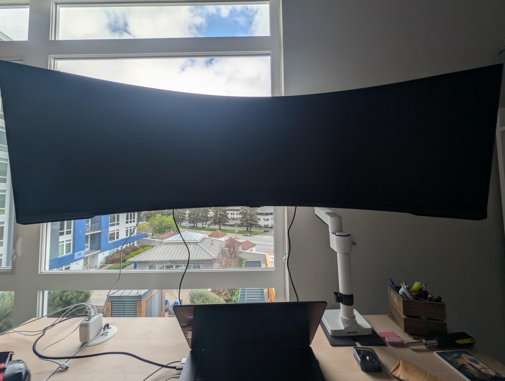 Heavy Duty Monitor Arm for Ultrawide Monitors up to 57