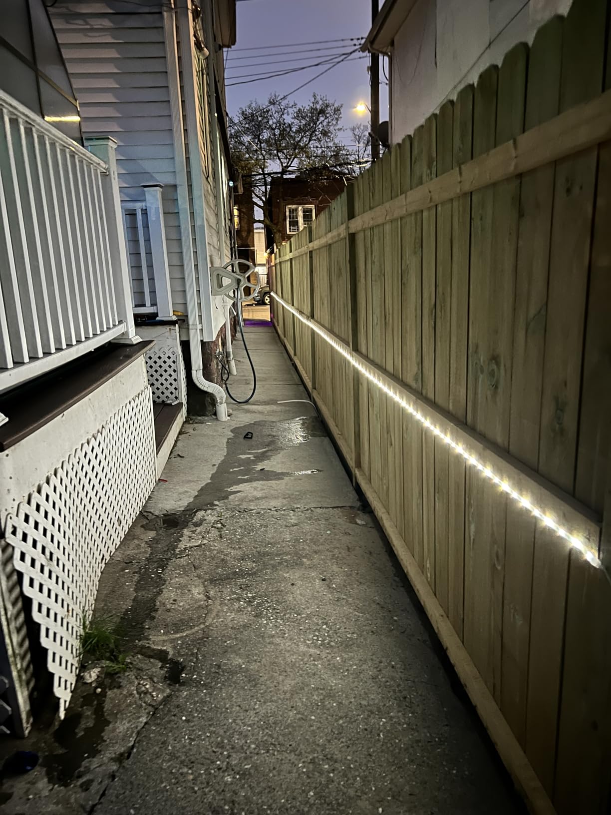 DBFAIRY 50Ft Solar LED Strip Lights Outdoor, Large Capacity Solar Powered Light Strip Auto On/Off with Remote Timer 8 Lighting Modes for Pathway Patio Pool Camping Decor, 2700K Warm White customer photo 1