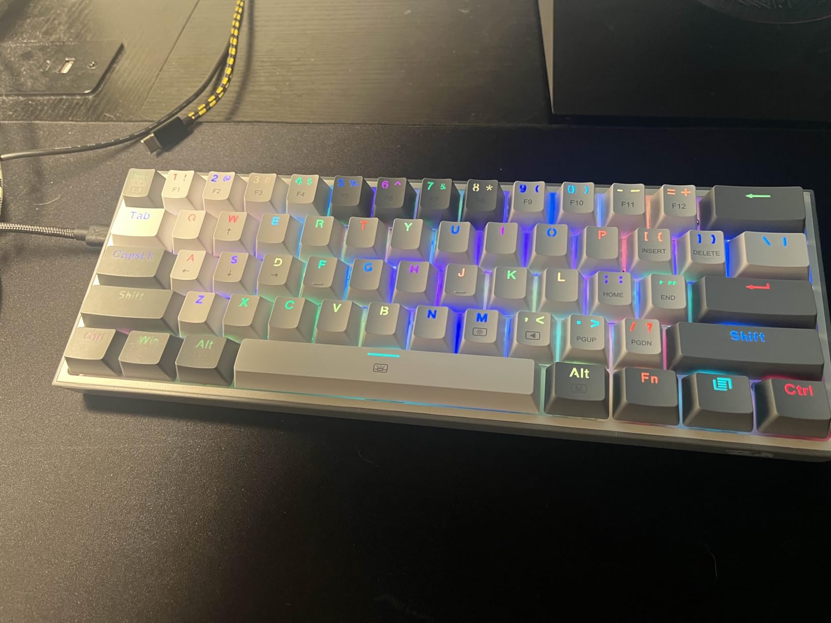 Redragon K617 GB Rapid Trigger HE Gaming Keyboard, 60% 61 Keys Wired Mechanical with Hyper-Fast Actuation, Hall Effect Magnetic Switch, Adjustable Actuation, 8K Hz Polling Rate customer photo 1