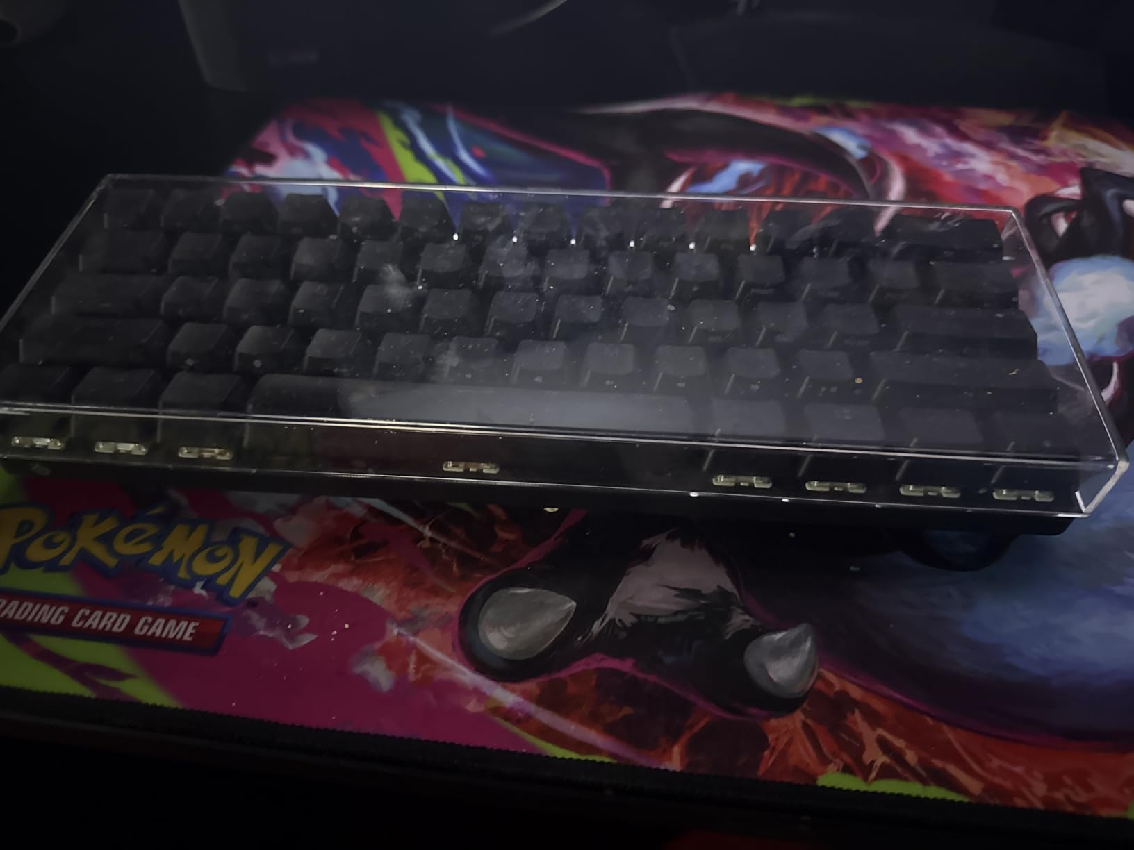 Acrylic Keyboard Dust Cover,98 Keys Transparent Mechanical Keyboard Protective Cover,Compatible with Computer Gaming Keyboards (14.96''x5.31''x0.87'') customer photo 1
