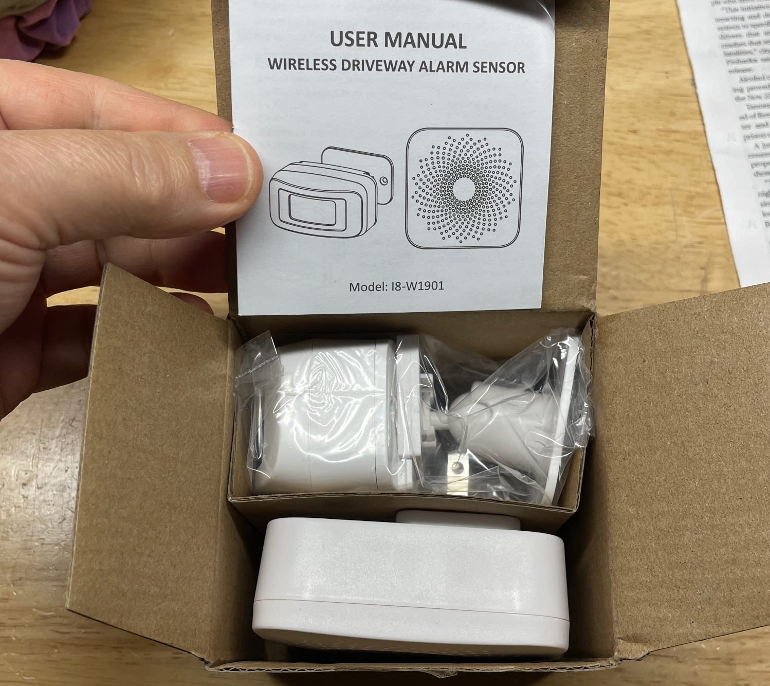 Driveway Alarm Motion Sensor - Driveway Alarms Wireless Outside Weatherproof Motion Detector Presence Outdoor Detector Door Home Security System Gate Mailbox Alert 1 Receiver and 2 Sensors customer photo 1