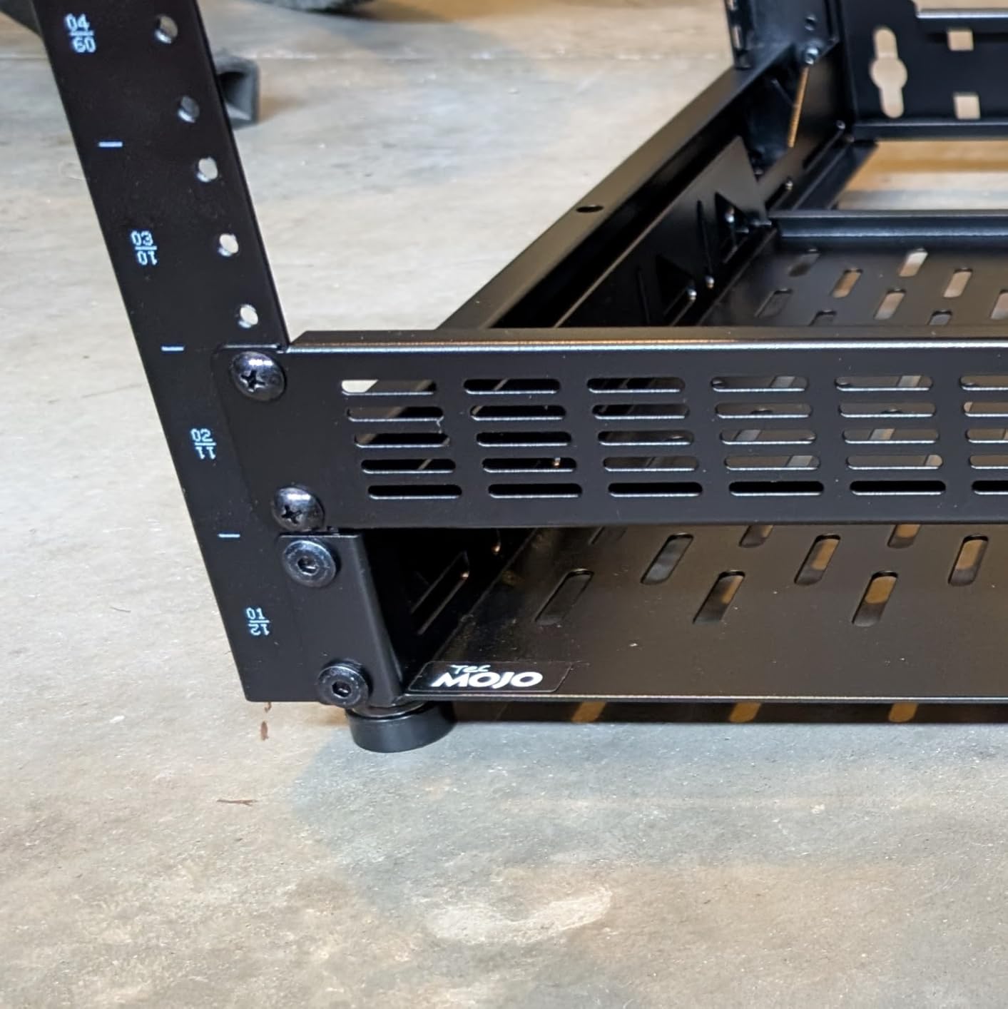 Tecmojo 12U Open Frame Network Rack for IT & AV Gear, AV Rack Floor Standing or Wall Mounted,with 2 PCS 1U Rack Shelves & Mounting Hardware,Network Rack for 19