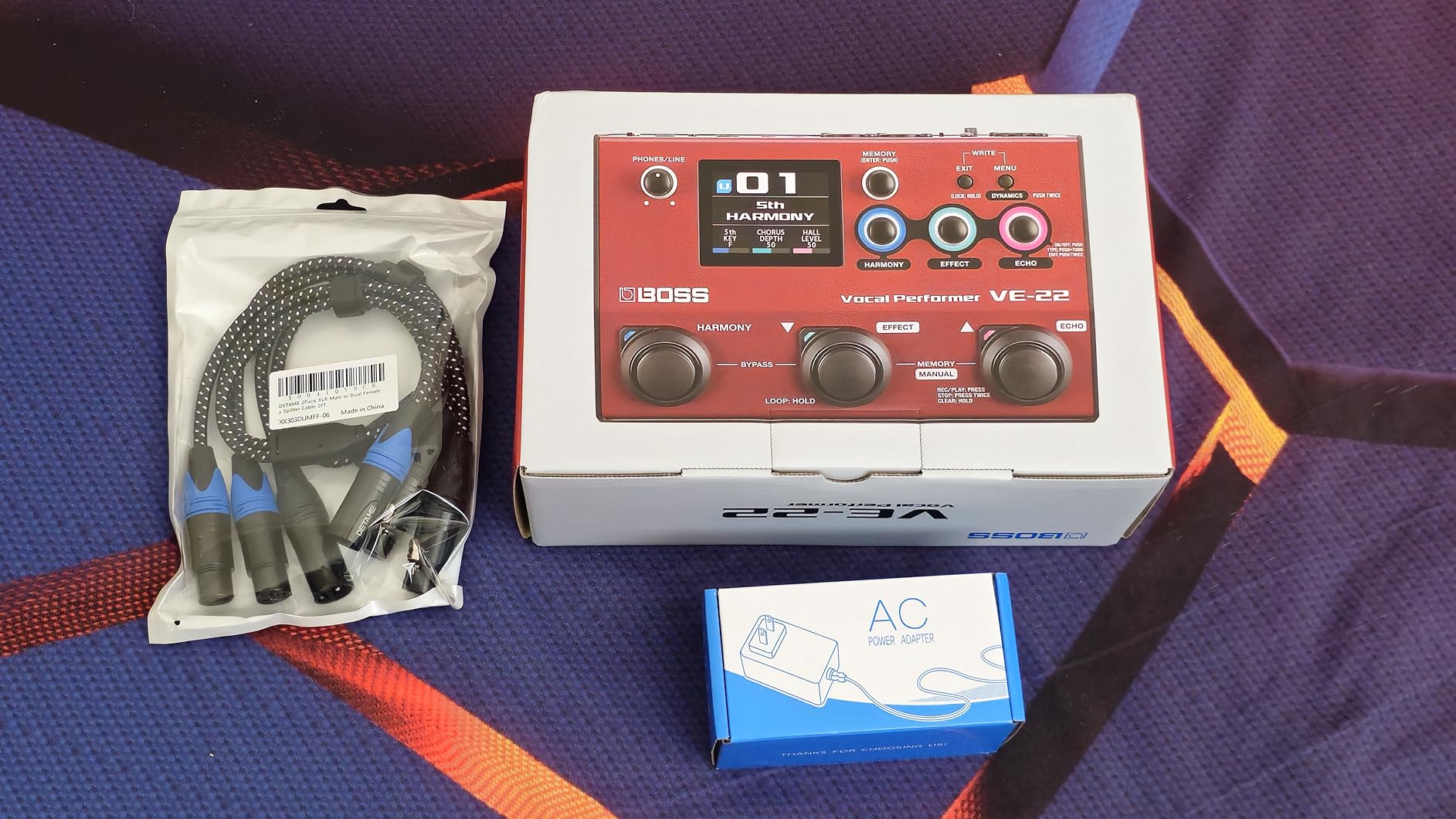 Boss VE-22 Vocal Performer - Advanced Multi-Effects Processor for Singers with Harmony & Doubling Functions customer photo 1