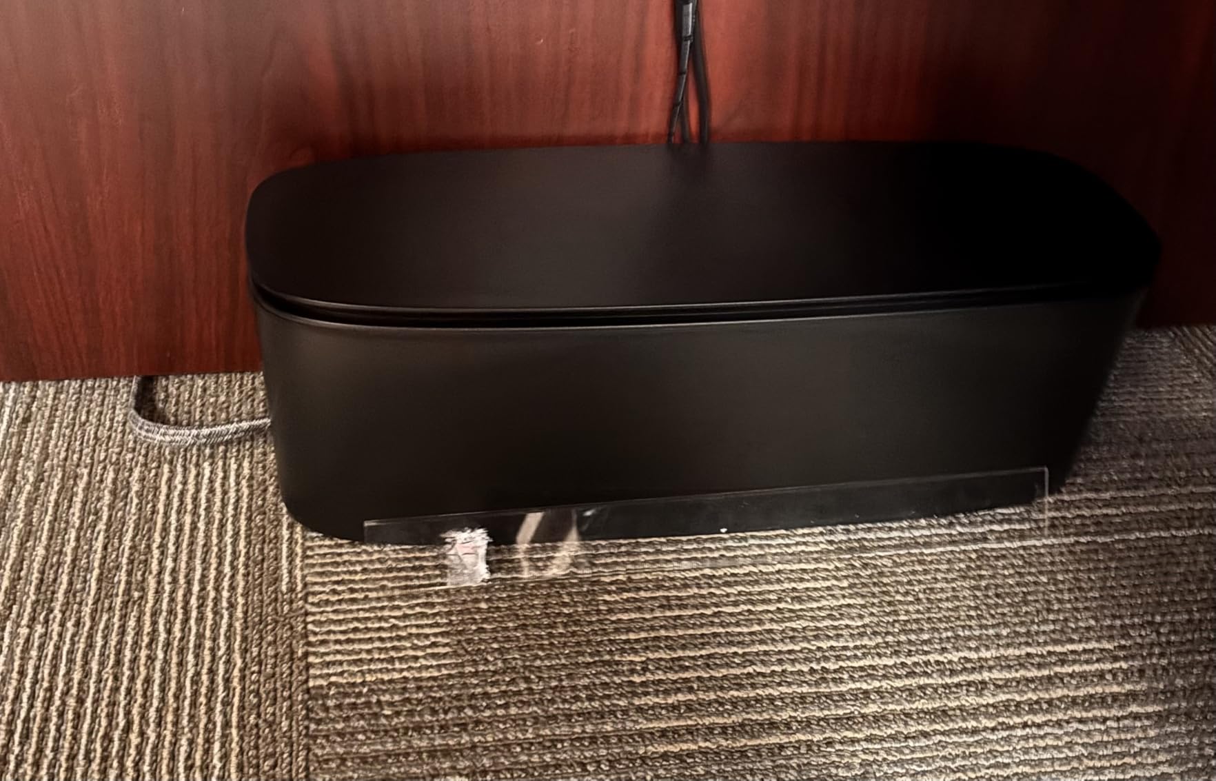 Cable Management Box - Large Cord Organizer Box to Hide Power Strip & Under Desk, TV Computer Wires Cable Organizer Box with Baby Proofs, Desk Cord Organizer for Home/Office - Black customer photo 1