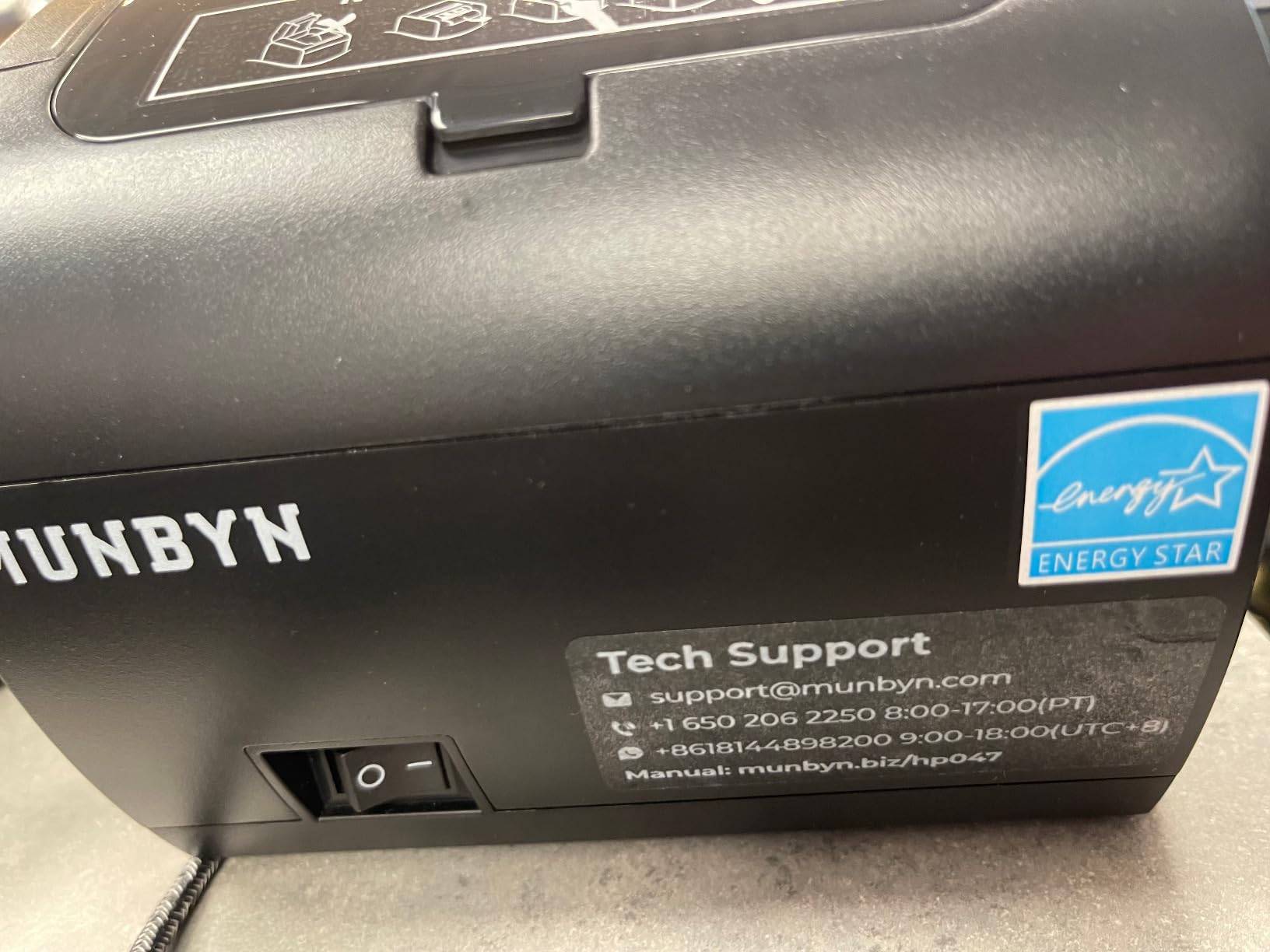 MUNBYN Bluetooth Thermal Receipt Printer P047, 80mm POS Printer, Thermal Printer with USB Serial Ethernet, Bluetooth, Support Android Windows PC (Do Not Support iOS Paypal Doordash Grubhub Vagaro) customer photo 2