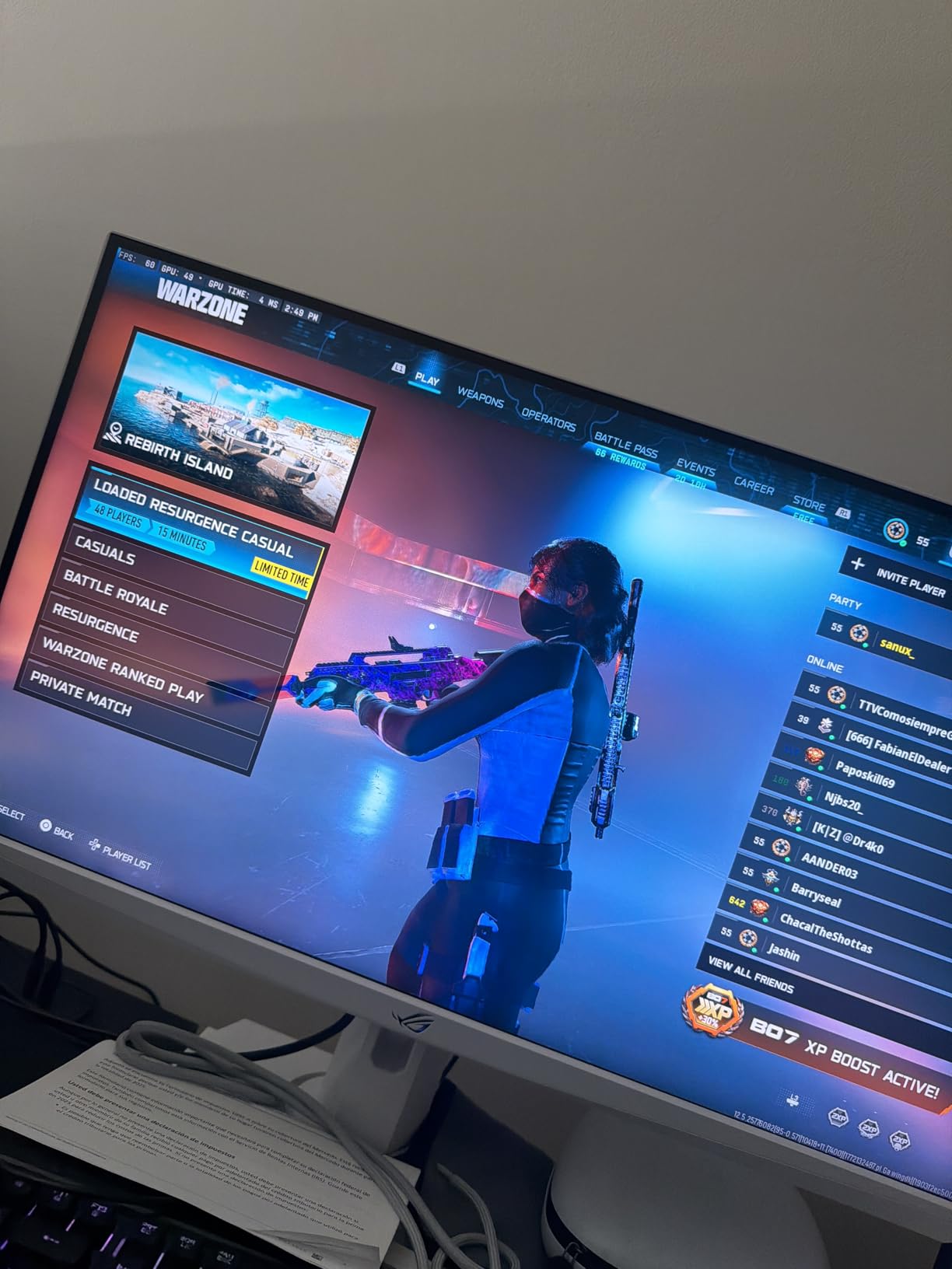 ASUS ROG Strix 27'' 4K HDR400 USB-C Gaming Monitor(XG27UCS)-UHD (3840 x 2160), 160Hz, 1ms, Fast IPS,130% sRGB,Extreme Low Motion Blur Sync, G-Sync Compatible, DisplayWidget, Tripod socket, 3yr warranty customer photo 1