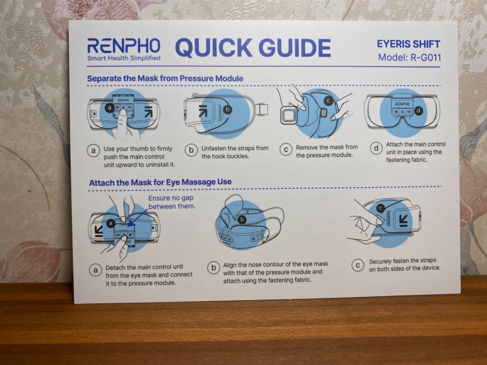 RENPHO Eyeris Shift, Eye Massager with Heat Eye Massager & Sleep Mask for Migraine, Birthday Gifts for Women/Men/Mom/Dad, Face Head Temple Mask with Heat, Compression for Relaxation customer photo 1