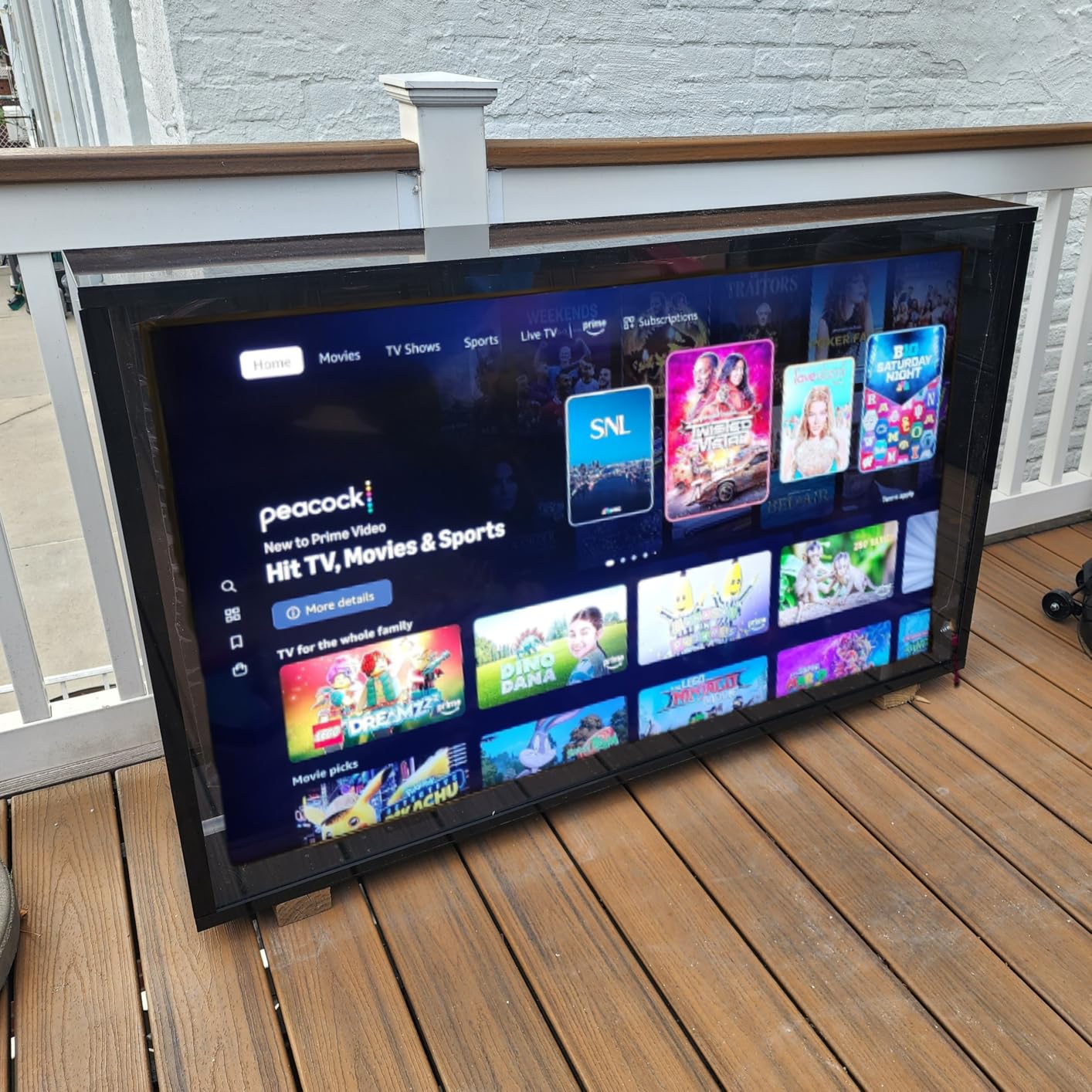 50-55 inch Weatherproof Outdoor TV Cover with Lock, Hard Cover and Durable, Clear Dust-proof Television Enclosure customer photo 2