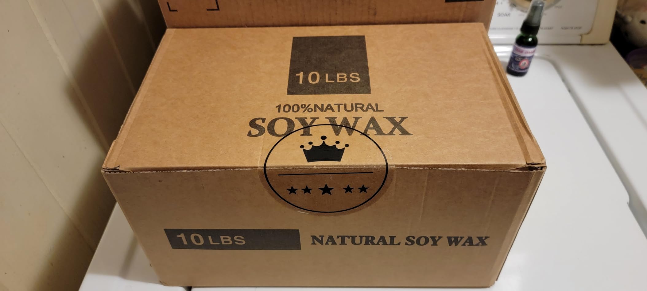 SAEUYVB Natural Soy Candle Wax for Candle Making, 10lb Bag, Premium Granular Soy Wax, 20 Cotton Candle Wicks, 20 Wick Stickers and 2 Centering Devices-Perfect as Christmas Home Decoration customer photo 2