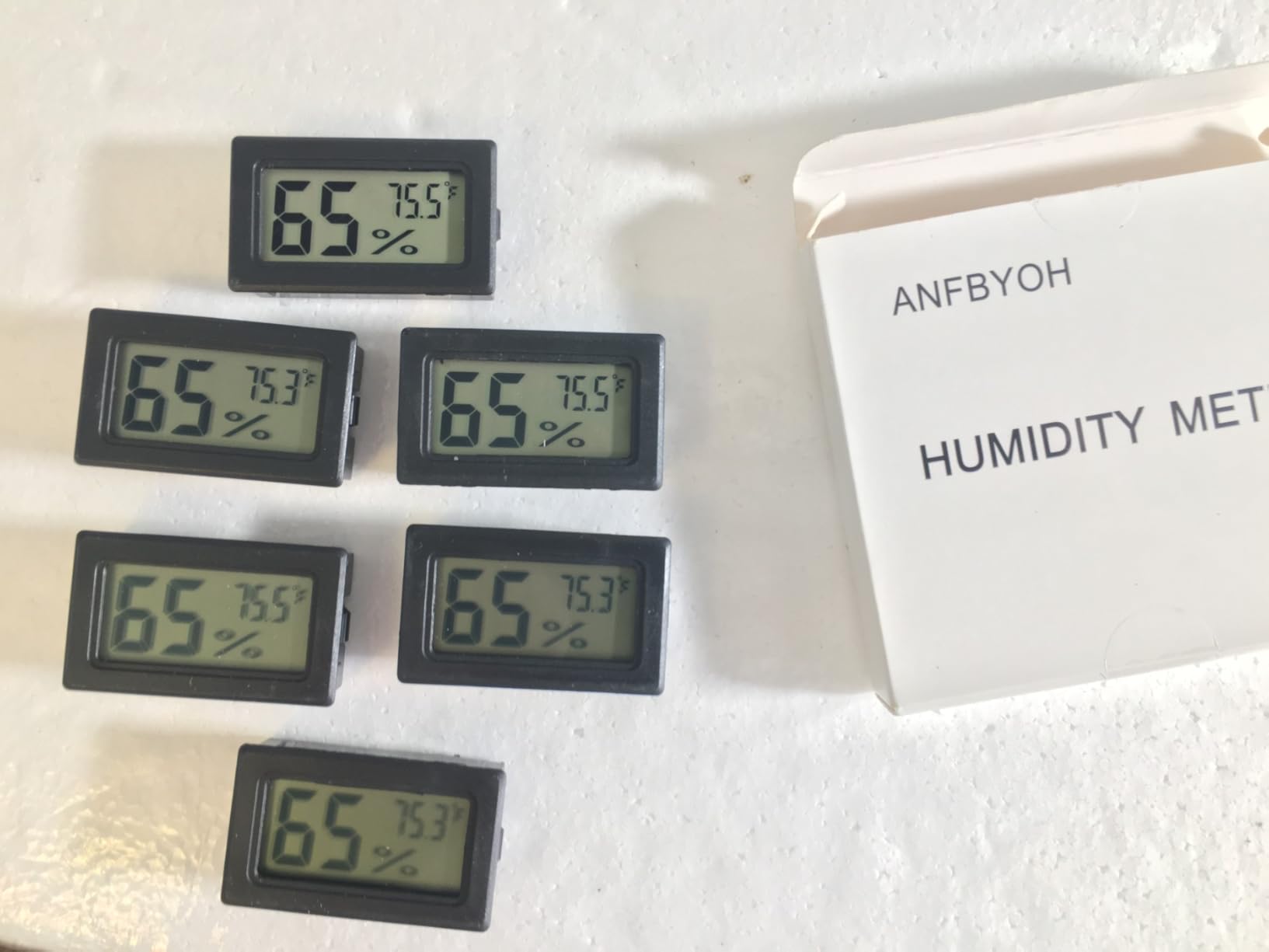 6-Pack Mini Hygrometer Indoor Humidity Meter, Mini Digital Thermometer Humidity Gauge Meter, Indoor Thermometer Hygrometer Monitor Fahrenheit (℉) for Reptile Thermostat, Jars Reptile, Fridge customer photo 1