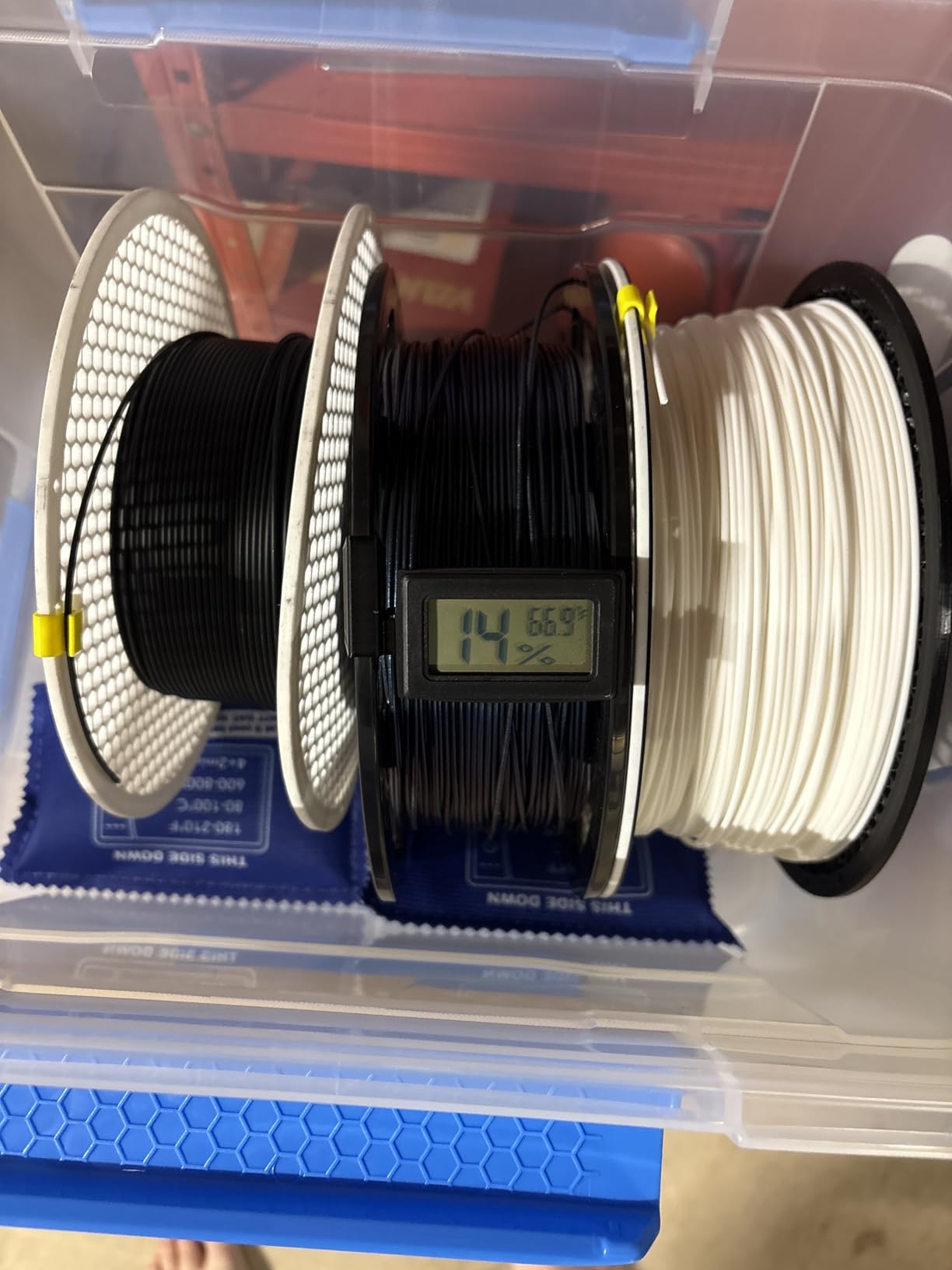 6-Pack Mini Hygrometer Indoor Humidity Meter, Mini Digital Thermometer Humidity Gauge Meter, Indoor Thermometer Hygrometer Monitor Fahrenheit (℉) for Reptile Thermostat, Jars Reptile, Fridge customer photo 2