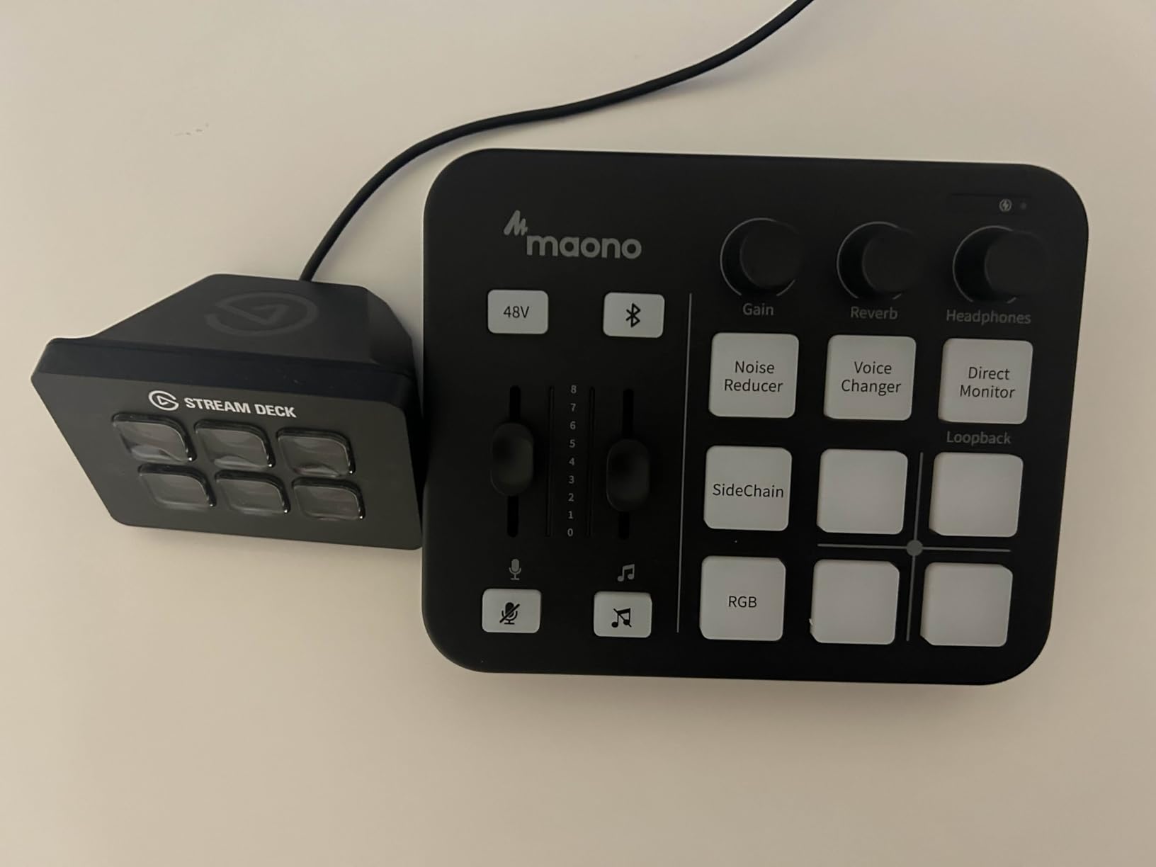 MAONO Gaming Audio Mixer, Audio Interface with Pro-preamp, RGB, Bluetooth, 48V Phantom Power for Live Streaming, Podcasting, Content Create, Gaming MaonoCaster G1 NEO (Not for USB Mic) customer photo 1