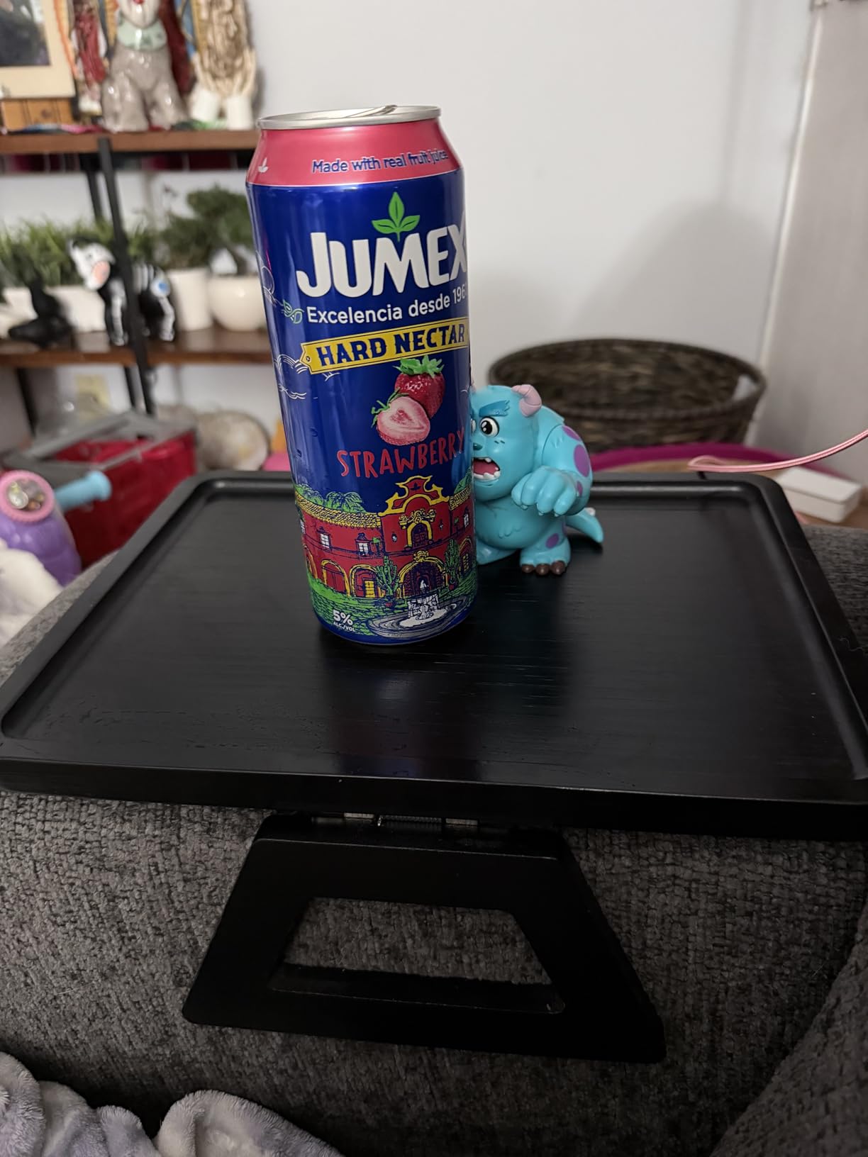 Couch Arm Tray,Bamboo Folding Sofa Tray,Sofa Armrest Trays Clip-On Couch Desk for Drinks,Snacks,Phone,Remote Control(Natural) customer photo 2