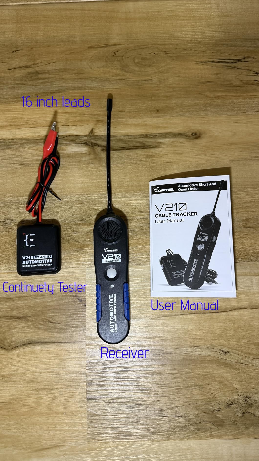 VDIAGTOOL V210 Wire Tracer Electrical Automotive Open & Short Finder Circuit Tester Circuit Breaker Finder Fault Probe Wire Tracker Electrical DC 6-42V customer photo 1