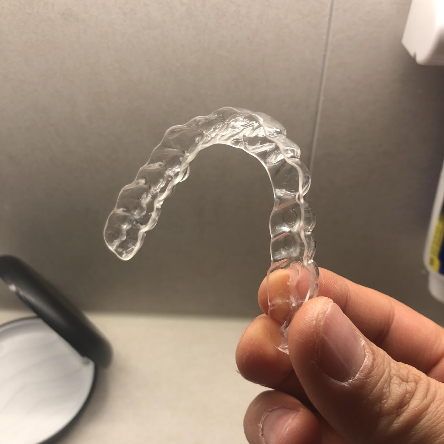 Custom Night Guard, Custom Mouth Teeth Guards Against Teeth Grinding/Clenching Dental Retainer for TMJ Relief and Bruxism (One Upper Guard) customer photo 2