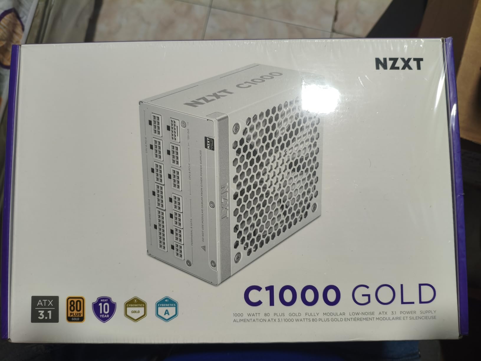 C1000 Gold ATX 3.1 - Fully Modular Low-Noise PC Gaming Power Supply - 1000 Watts - 80 Plus Gold - 12V-2x6 Connector - Zero Fan Mode - 100% Japanese Capacitors - Black customer photo 1
