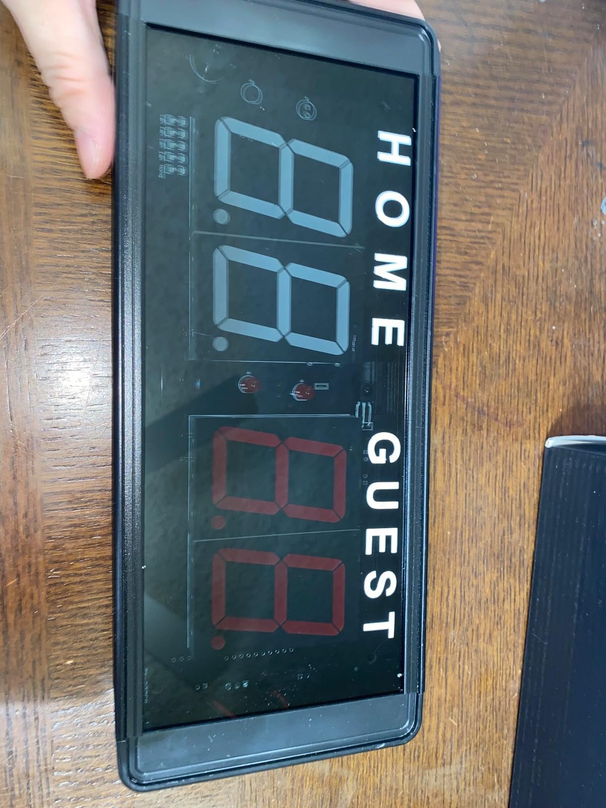 Samshow LED Electronic Scoreboard Digital Score Keeper with Remote & Tripod, Basketball Scoreboard with Shot Clock & Timer & 12/24h Real Time for Football/Corn Hole/ping Pong/Table Tennis customer photo 2