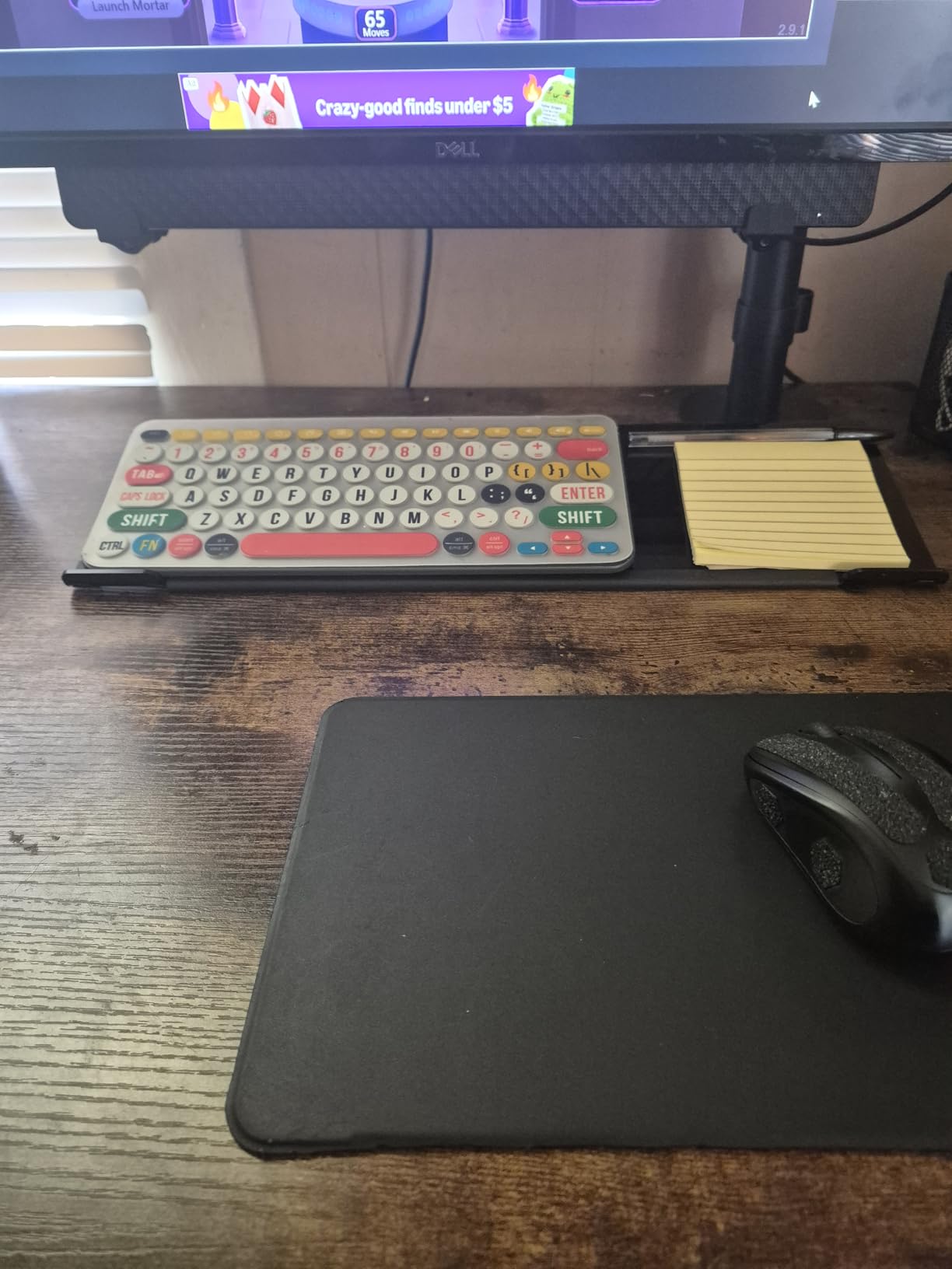 BOOMIBOO Clear Acrylic Tilted Computer Keyboard Holder for Ergonomic Typing, Keyboard Stand with Silicone Anti-Slip Strip, 17 x 5.7 Inch Keyboard Tray for Office Desk, Home, School customer photo 2