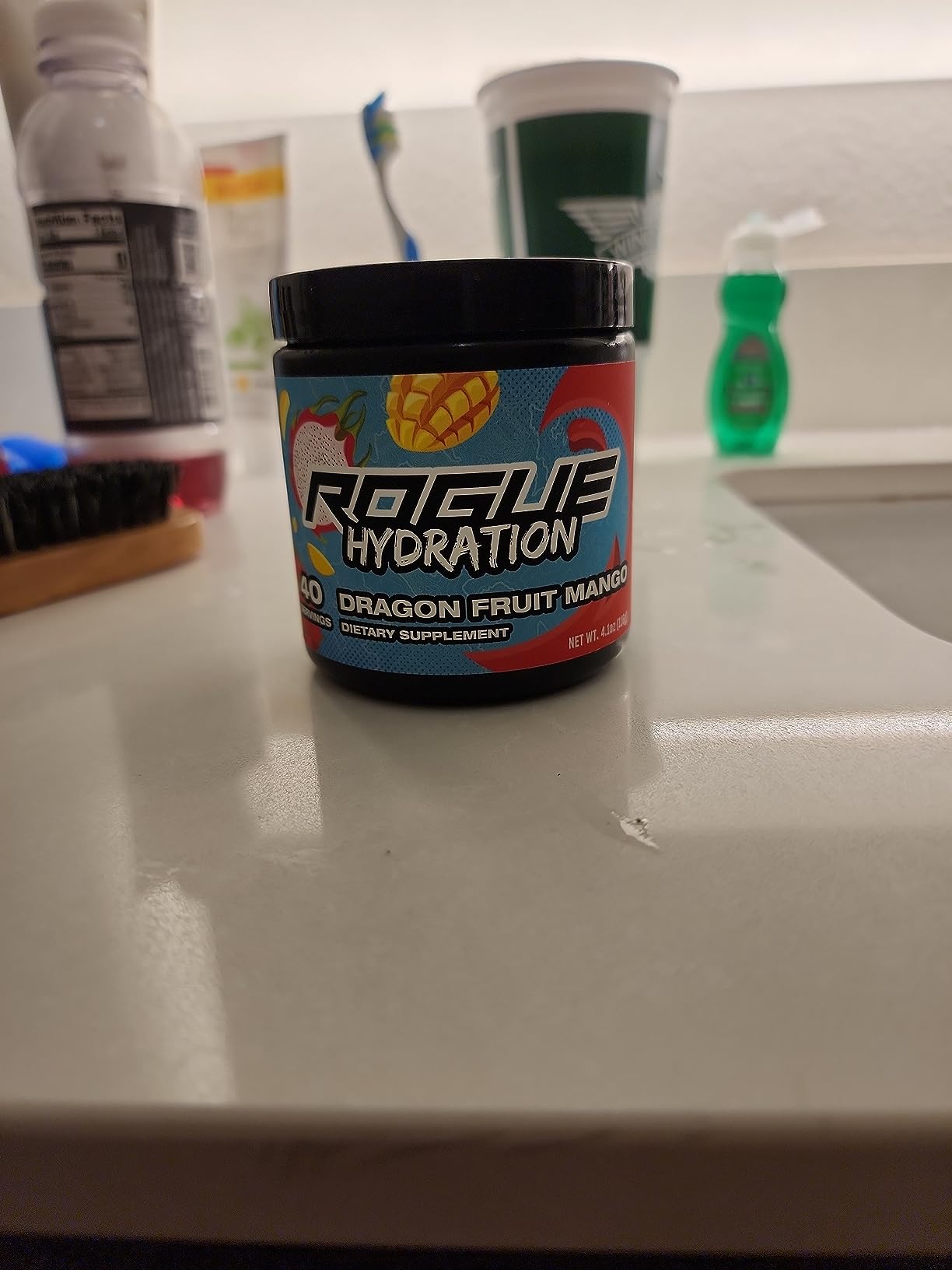Rogue Energy Radiant Rush - Hydration Powder for Daily Use & Long Gaming Hours - Electrolyte Powder with Magnesium, Potassium, Vitamin - Hydrate Electrolyte Powder - Sugar & Gluten Free (40 Servings) customer photo 1