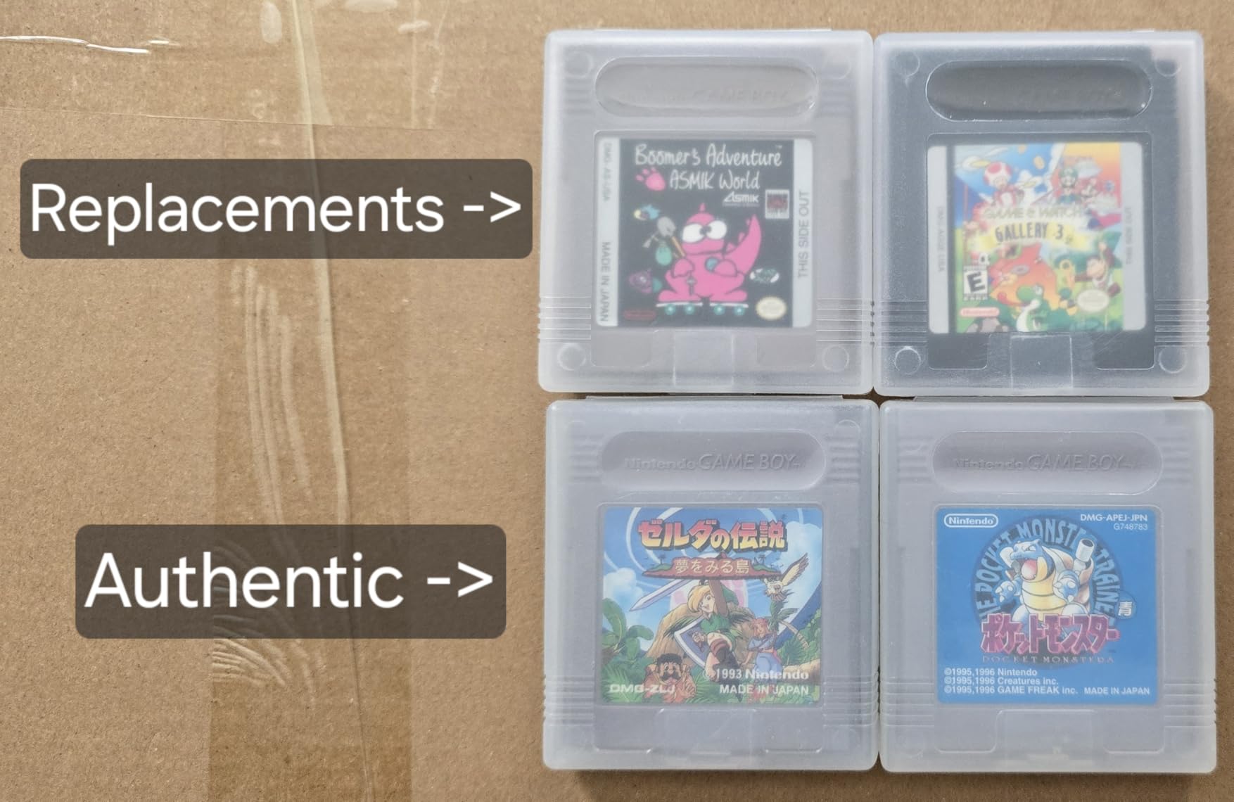 12Pcs Clear Game Card Case Protective Game Cartridge Case Plastic Game Card Storage Box Dust Cover Game Cartridge Holder for Nintendo Gameboy Color GBC customer photo 1