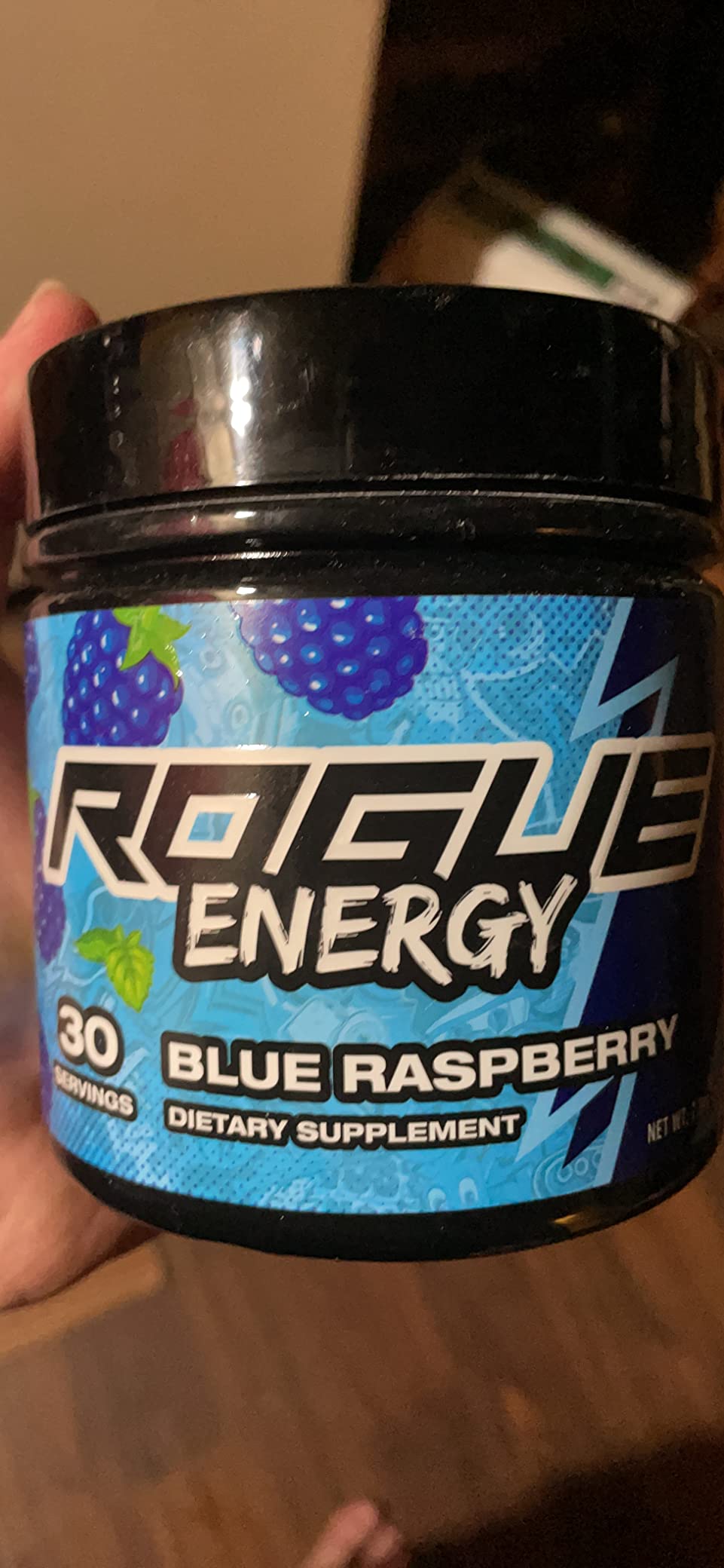 Rogue Energy Energy Drink Powder for Long Gaming Hours - Energy Powder for Mental Focus - Sugar & Gluten Free - Gaming Supplement with Caffeine & Vitamins - Made in USA (Sour Candy - 40 Servings) customer photo 1