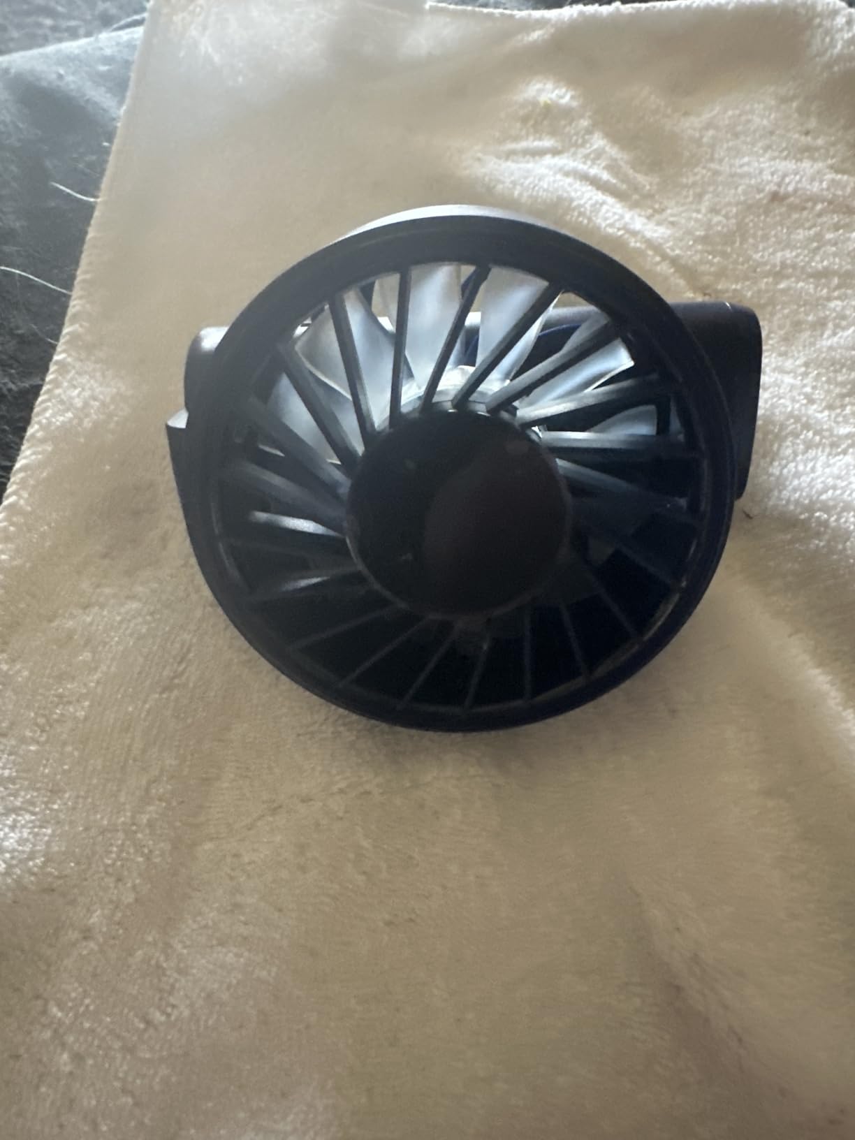 Portable Fan, 4000mAh Rechargeable, 180° Foldable Mini Desk Fan with 6 Wind Speed, LCD Digital Display, Lanyard as Neck Fan, Ultra Quiet, Pocket Size for Indoor Outdoor customer photo 1