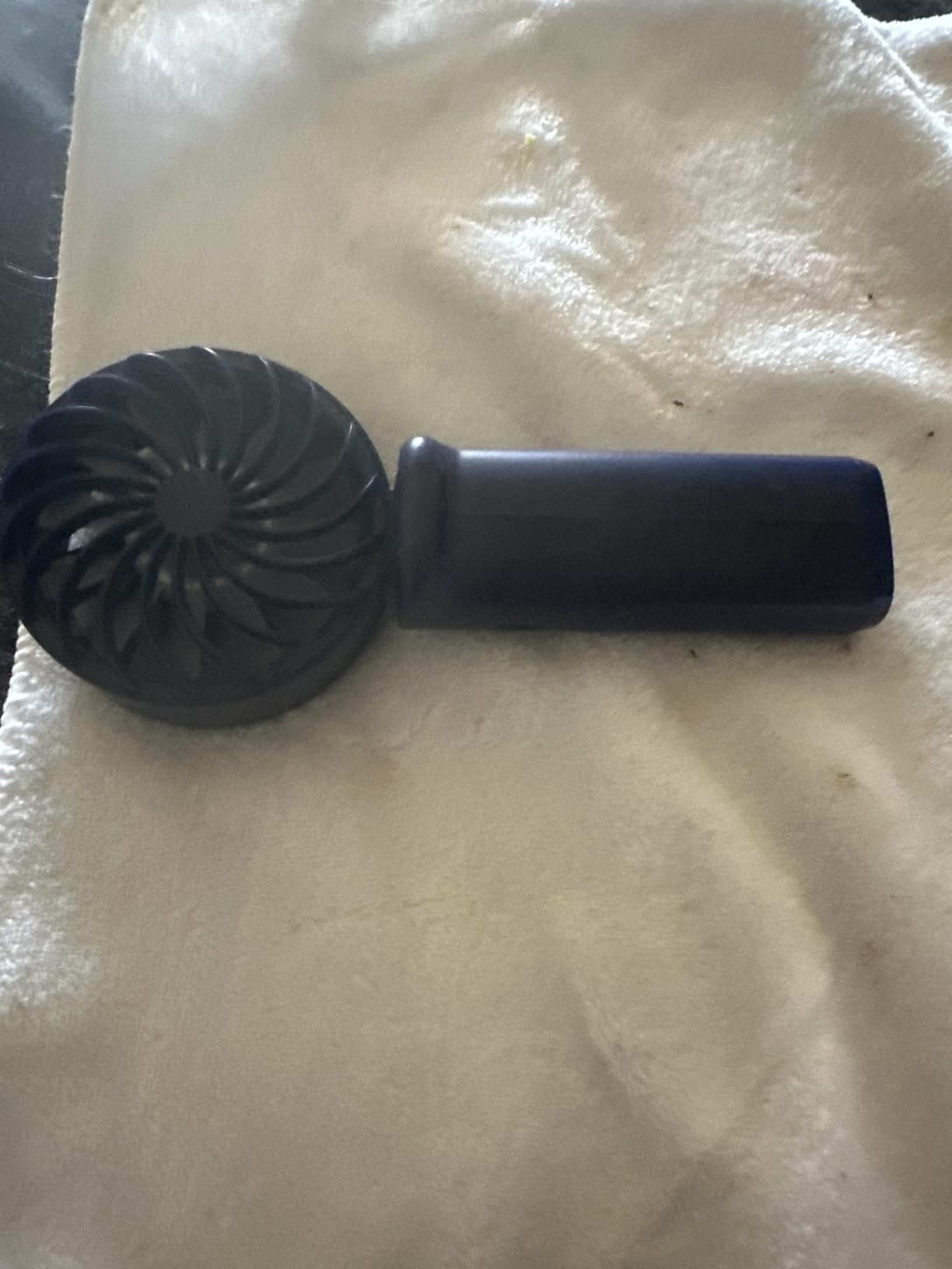 Portable Fan, 4000mAh Rechargeable, 180° Foldable Mini Desk Fan with 6 Wind Speed, LCD Digital Display, Lanyard as Neck Fan, Ultra Quiet, Pocket Size for Indoor Outdoor customer photo 2