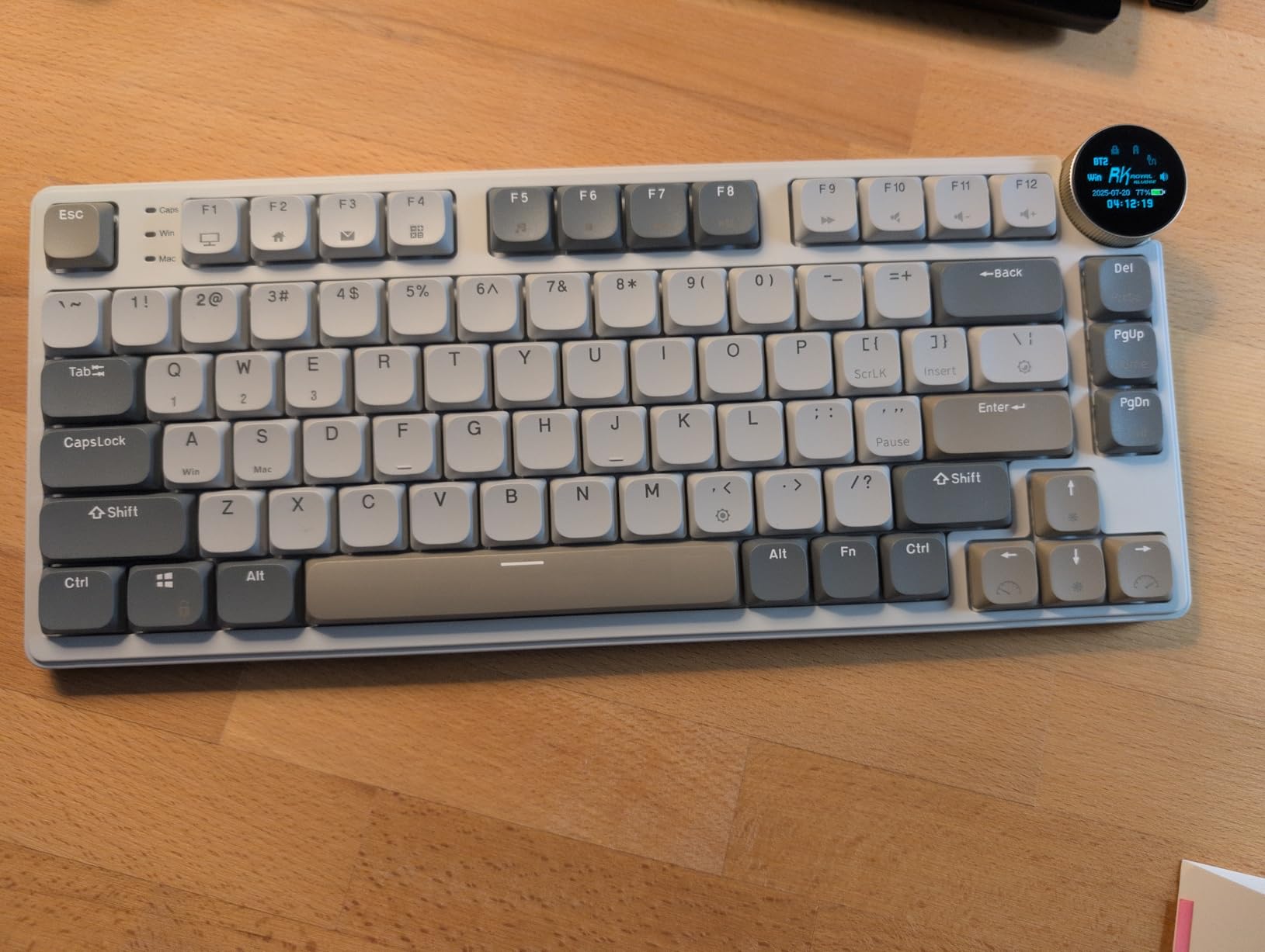 RK ROYAL KLUDGE N80 Low Profile Mechanical Keyboard w/Smart Display Screen & Knob, 75% Top Mount 3-Modes Wireless Mechanical Keyboard, Software Support, Massive Battery, 80 Keys, Quiet Red Switch customer photo 1