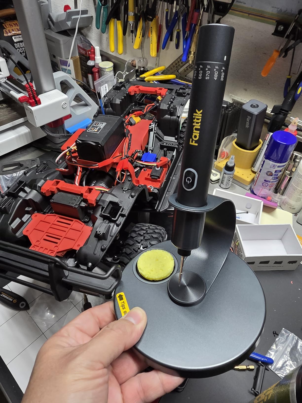 Fanttik T1 Max Soldering Iron Kit, Cordless Soldering Iron, 7 Seconds Fast Heating(390F-840F), Auto Sleep, 4 Precision Soldering Tips(C210), 360 Swivel Stand, Soldering Iron for Precision Repair customer photo 2