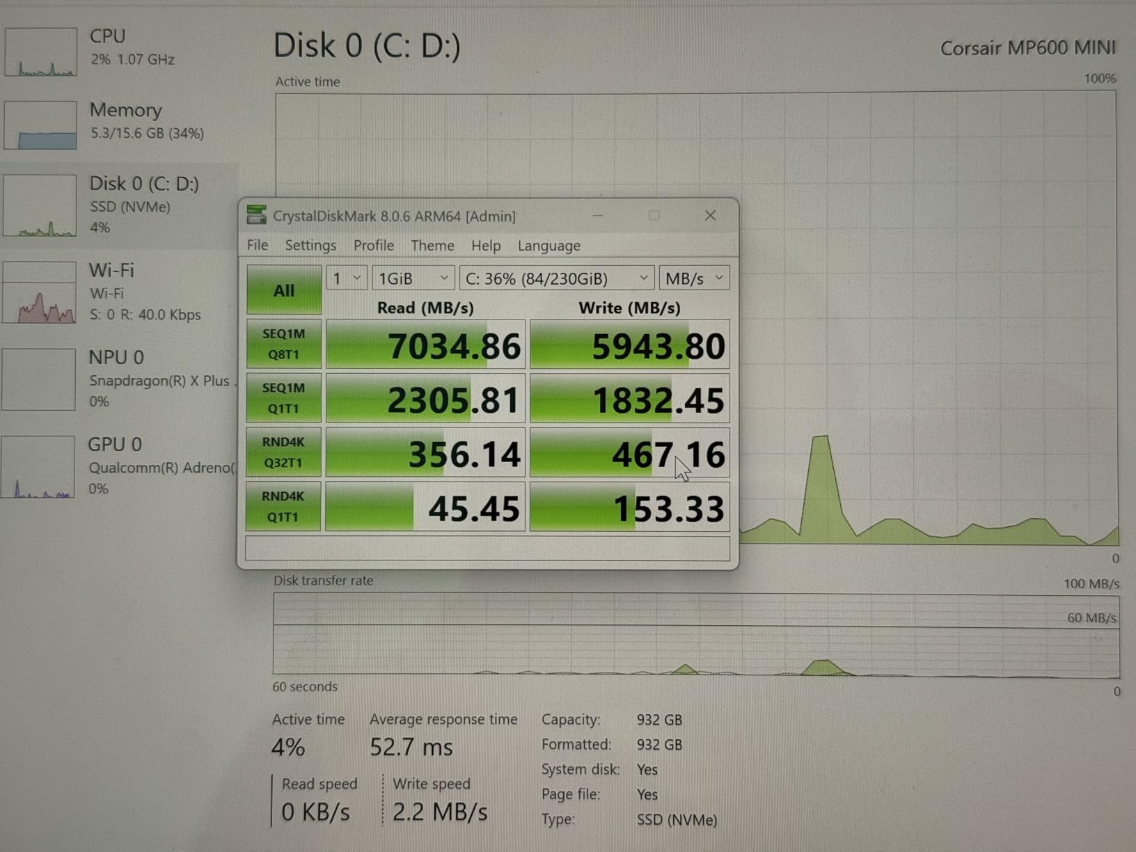 MP600 Mini 2TB M.2 NVMe PCIe x4 Gen4 SSD - M.2 2230 - Up to 7,000MB/sec Sequential Read - High-Density 3D TLC NAND - Great for Steam Deck and Microsoft Surface - Black customer photo 2