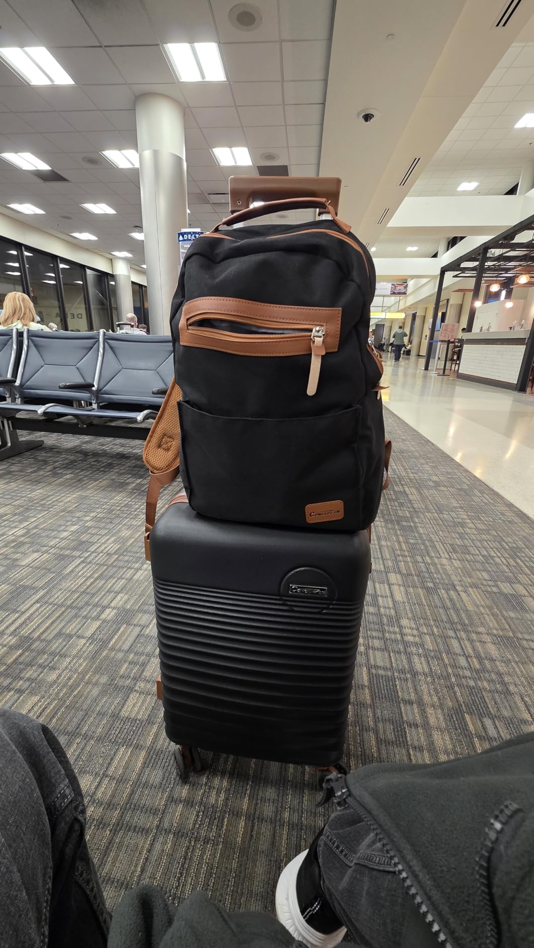 Carry On Luggage 22x14x9 Airline Approved, 20-inch Hard Shell Suitcases with Wheels, ABS Lightweight Carry on Suitcase with TSA Lock customer photo 1