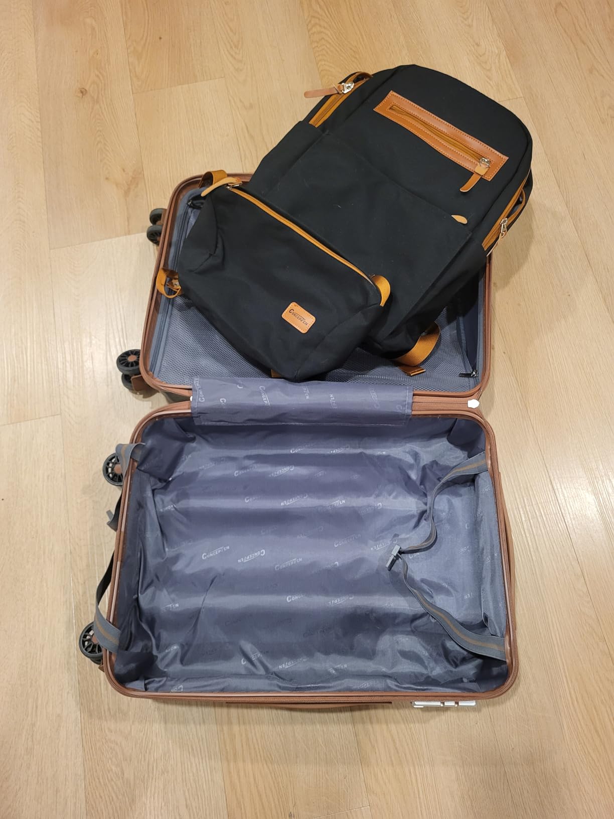 Carry On Luggage 22x14x9 Airline Approved, 20-inch Hard Shell Suitcases with Wheels, ABS Lightweight Carry on Suitcase with TSA Lock customer photo 2