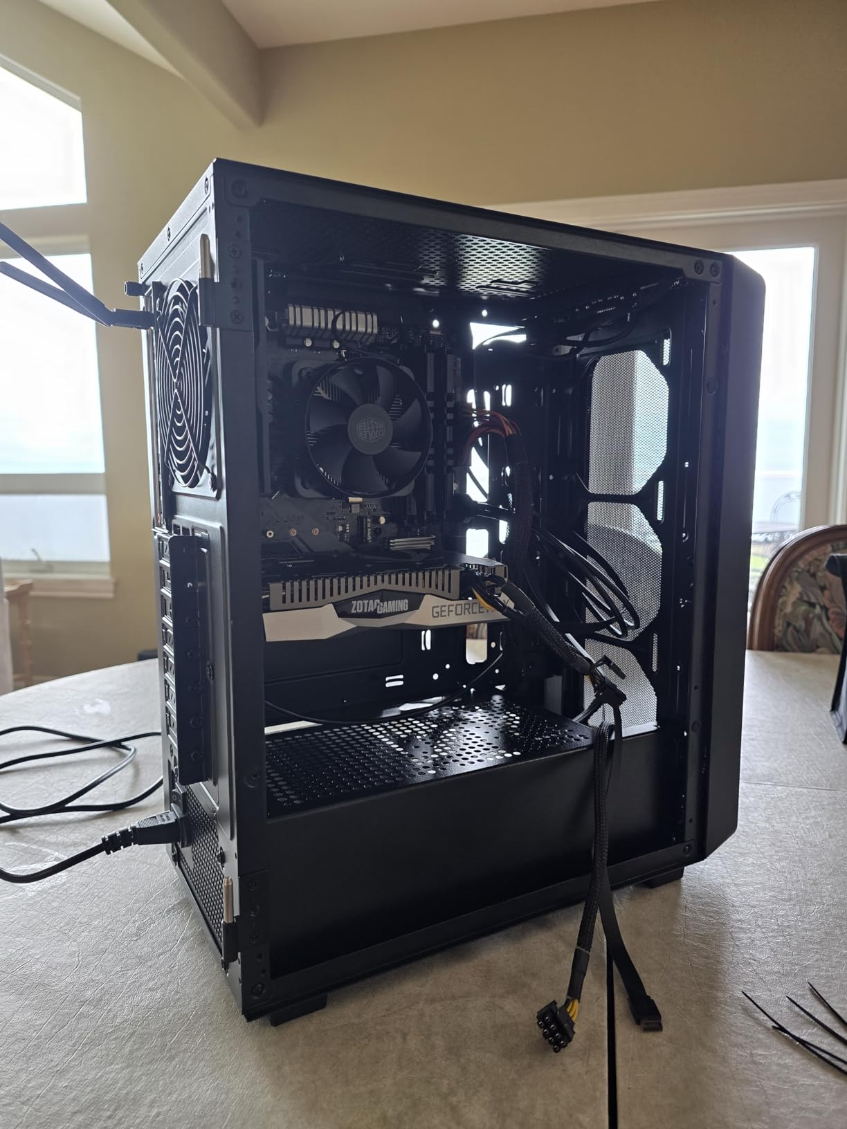 DARKROCK EC2 Black ATX Mid Tower PC Case, Type-C Ready, Supports 50 Series Graphics Cards, Tempered Glass Side Panel, up to 8 x 120mm Cooling Fans & 1 x 360mm Radiator, 1 x Pre-Installed Fan customer photo 2