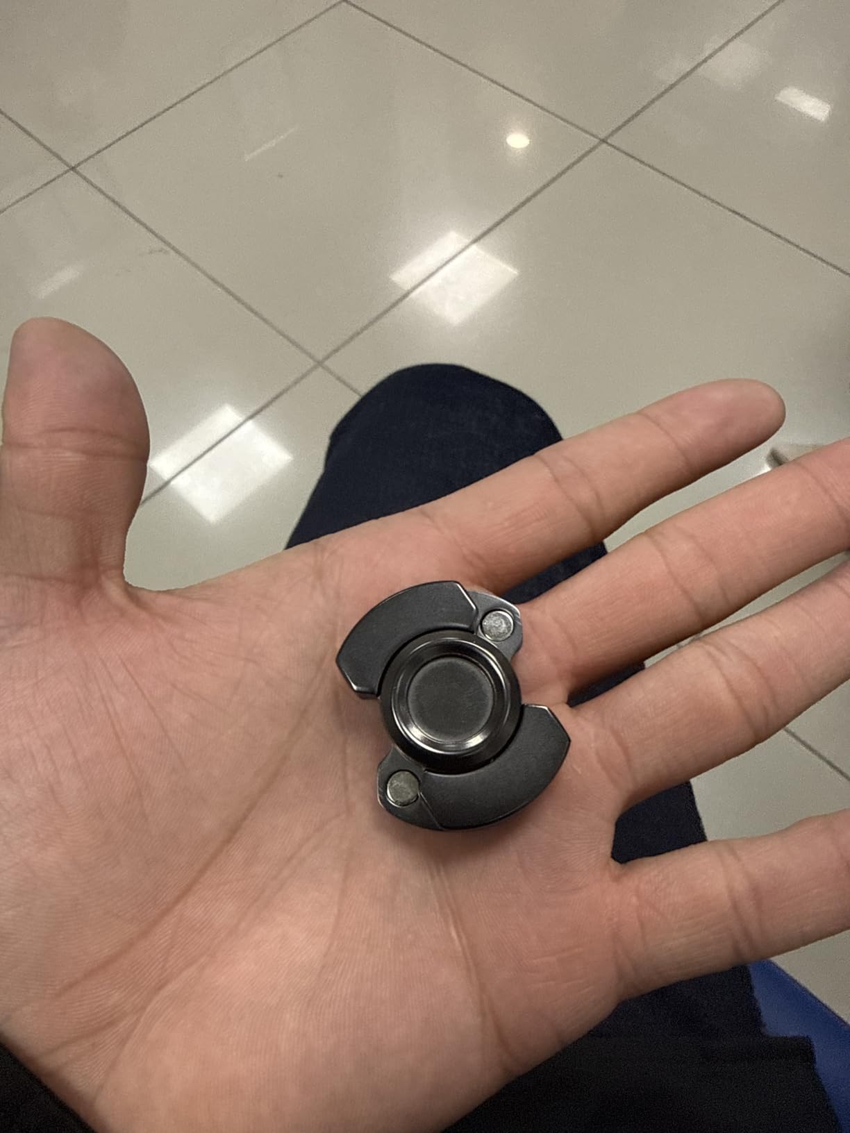 Easter Basket Stuffer, 3-in-1 Fidget Toys Adults kid: Spinner, Slider & Clicker - Magnetic Stainless Steel Bearing for Super-Stable Rotation - Stress Relief, Enhanced Focus, and Habit Breaking, Silver customer photo 2