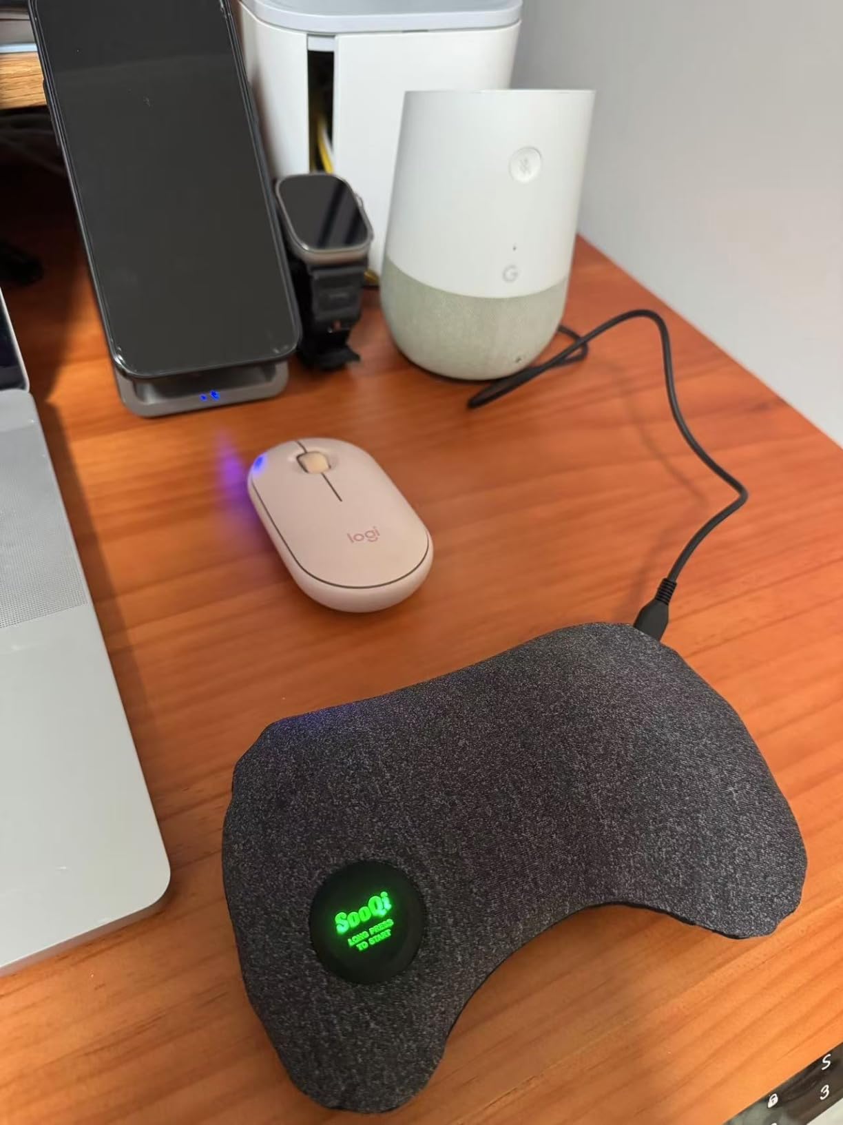 USB Heated Wrist Rest for Mouse, Dual-Sided Design with Warm Heat & Cooling Beads for Pain & Fatigue Relief, Ergonomic Support for Office Work, Home, PC & Laptop Gaming customer photo 1