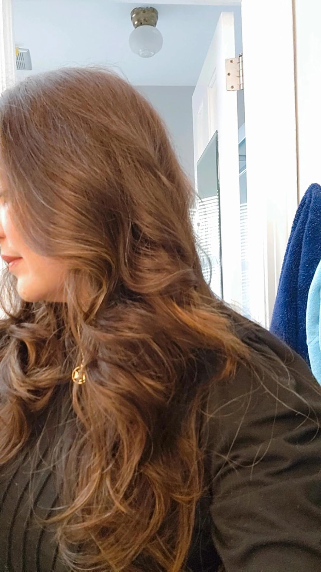 Auto Hair Curler, Automatic Curling Iron with 4 Temperature & 3 Timer, Automatic Shut-Off, Anti-Scald, Anti-Tangle Rotating Curling Wand for Hair Styling, Pink customer photo 1