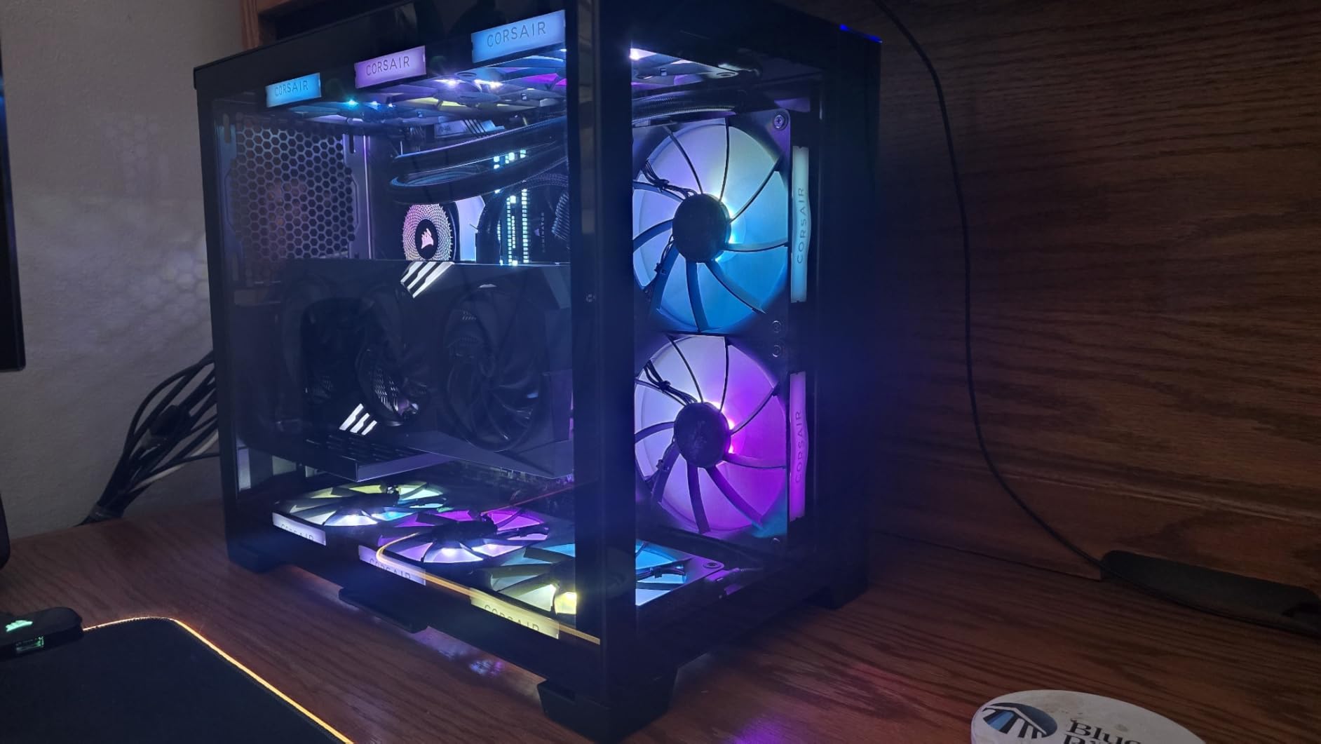 CORSAIR iCUE Link Titan 360 RX RGB Liquid CPU Cooler - 360mm AIO - Low-Noise - FlowDrive Cooling Engine - Intel LGA 1851/1700, AMD AM5/AM4 - 3X RX120 RGB Fans - iCUE Link System Hub Included - Black customer photo 1