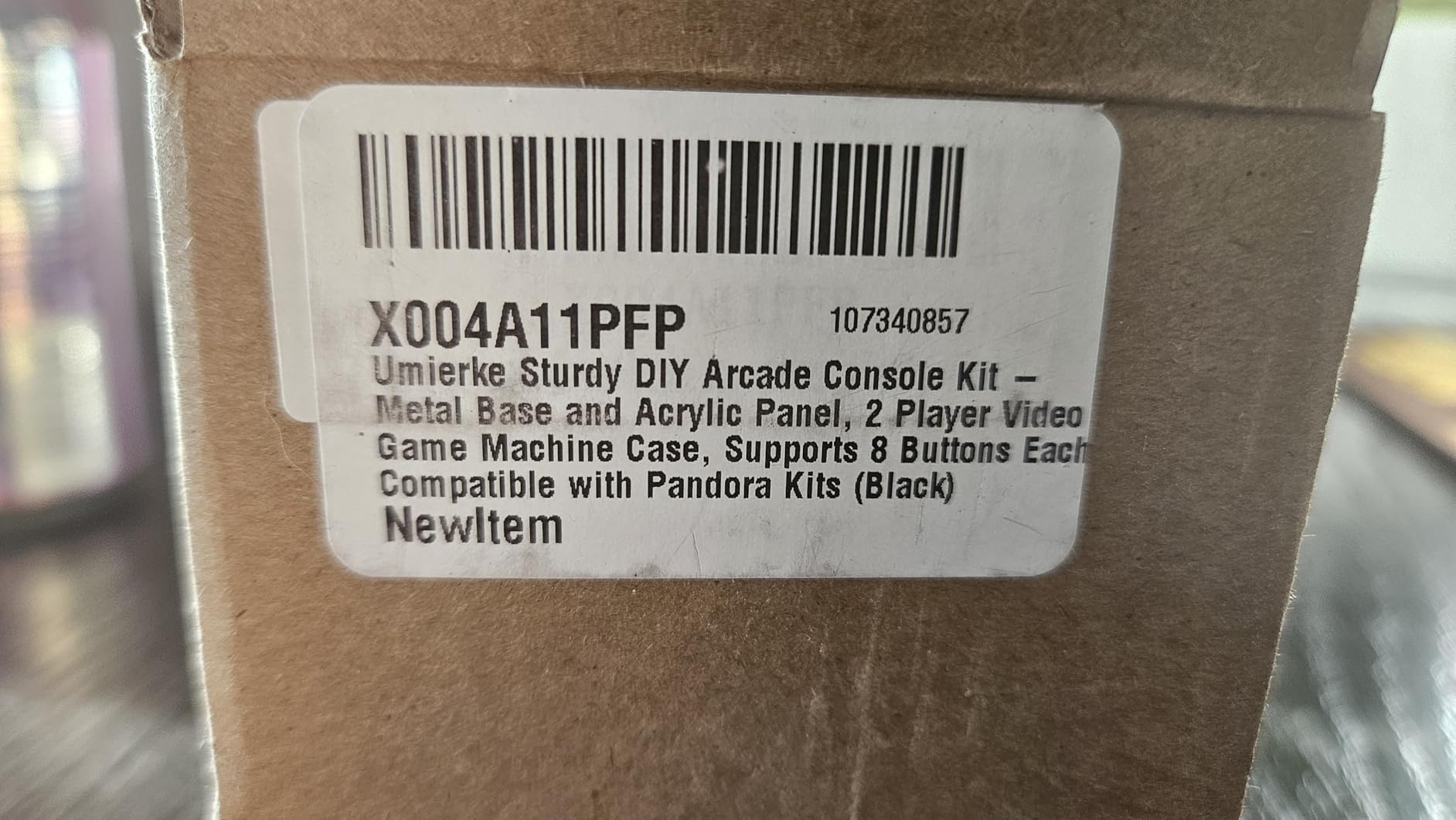 Sturdy DIY Arcade Console Kit - Metal Base and Acrylic Panel, 2 Player Video Game Machine Case customer photo 2