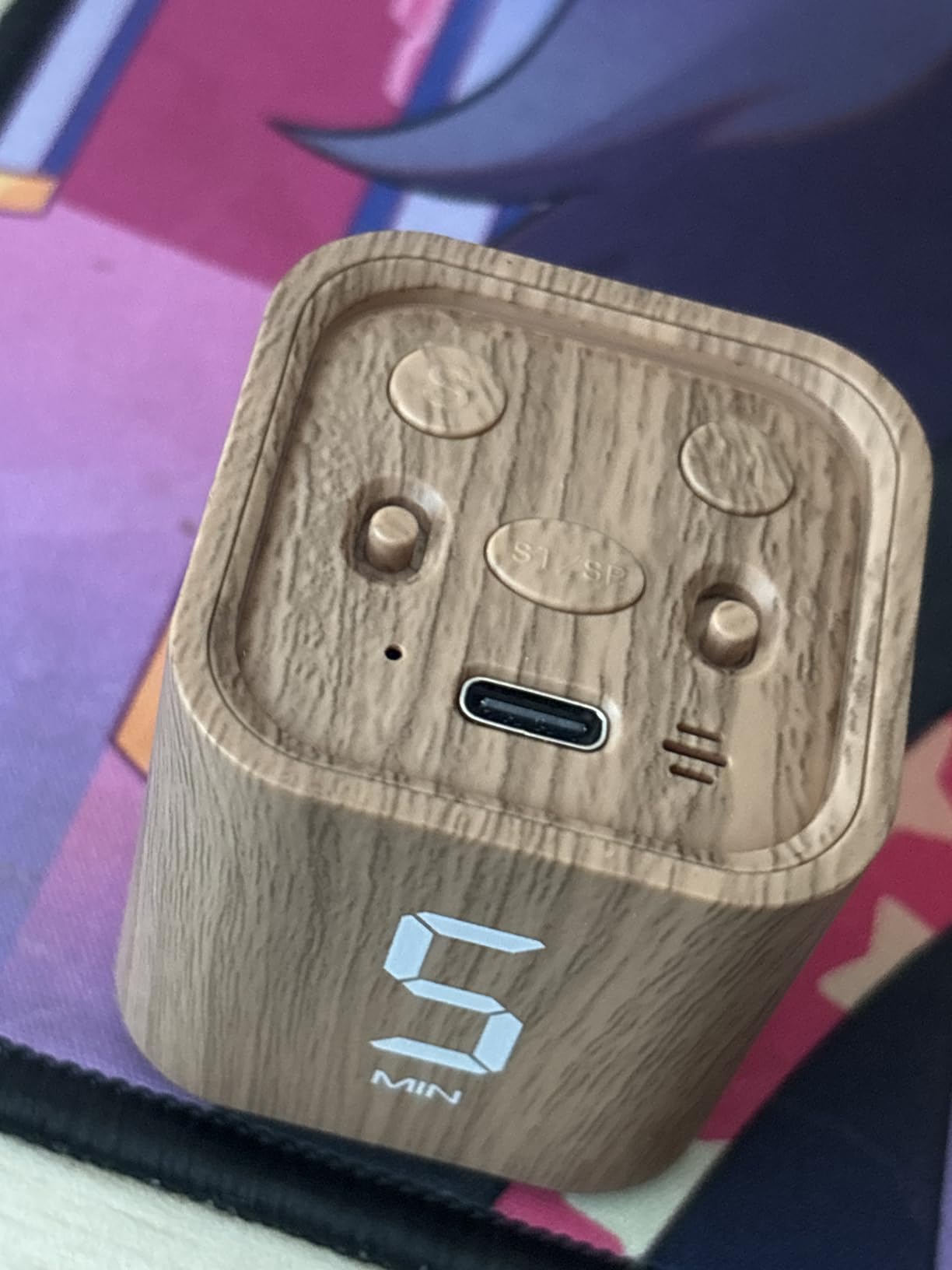 VEWINGL Cube Productivity Timer, 5/10/30/60 Min Presets + Custom Countdown, Silent/Vibrate/Sound Alarm, Pause & Resume, Desk Timer for Work, Study, Tasks, Kitchen customer photo 1