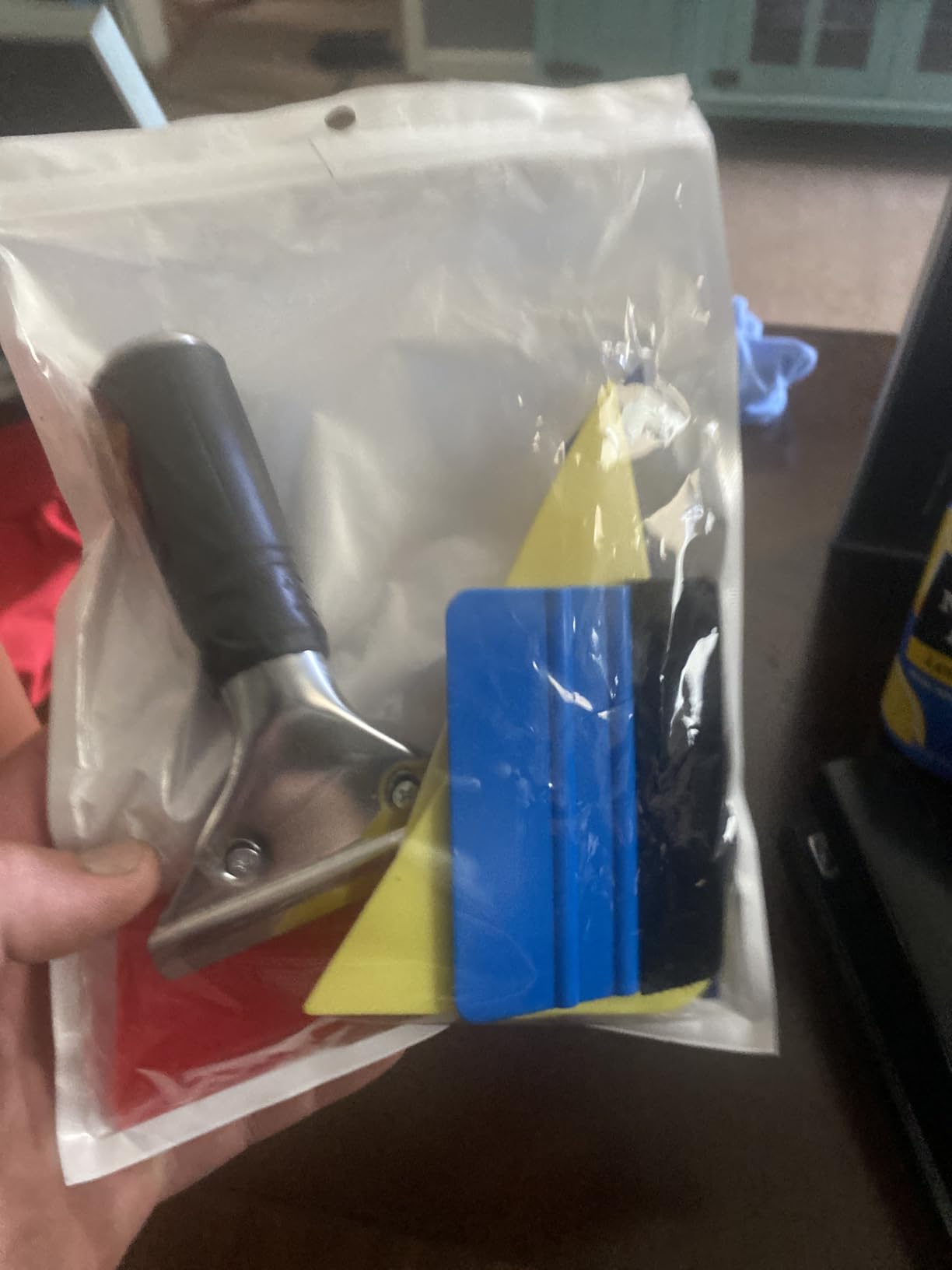 DIYSELF 18 Pcs Window Tint Kit, Vinyl Wrap Tool Kit - Professional Window Tint Tools & Squeegee for Vinyl - Complete Car Wrap Kit for Car Wrap, Stained Glass Window Film, Wallpaper, Water Blades Tool customer photo 2