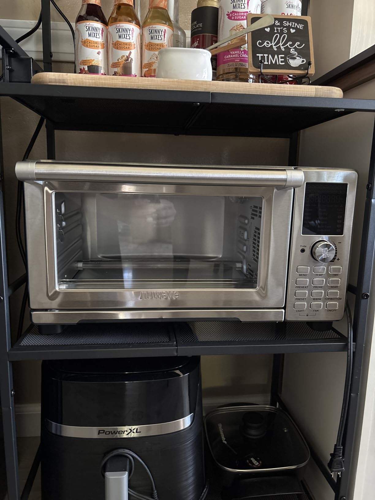 Nuwave Bravo XL Pro Air Fryer Toaster Oven w/Grill Combo, 2026 New System | Ultra-Fast Convection, 35% Crispier, 2X More Even, 142 Presets, 50-500F, Smarter Probe, PFAS Free, 30QT, Stainless Steel customer photo 2