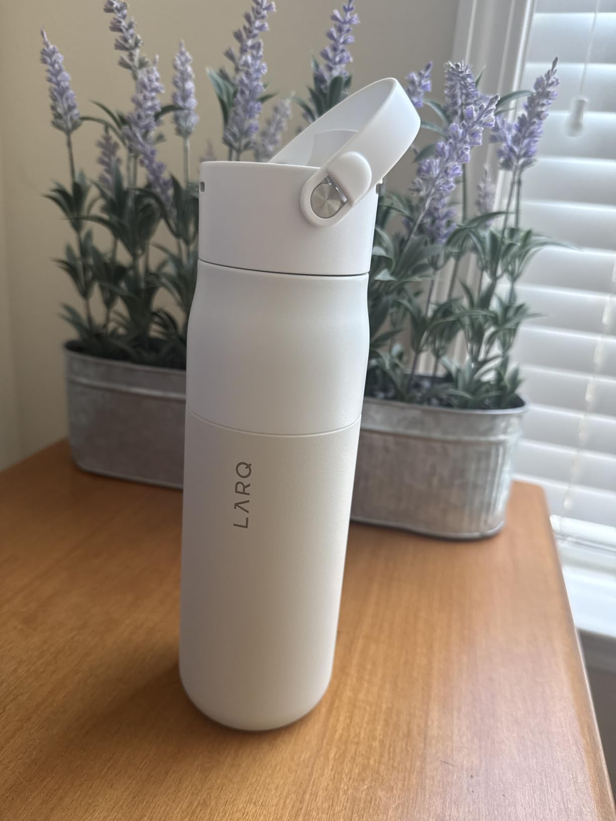 LARQ PureVis 2 Self Cleaning Water Bottle - UV Water Purifier with Filter Straw, Smart App Hydration Tracking, Insulated Stainless Steel customer photo 1