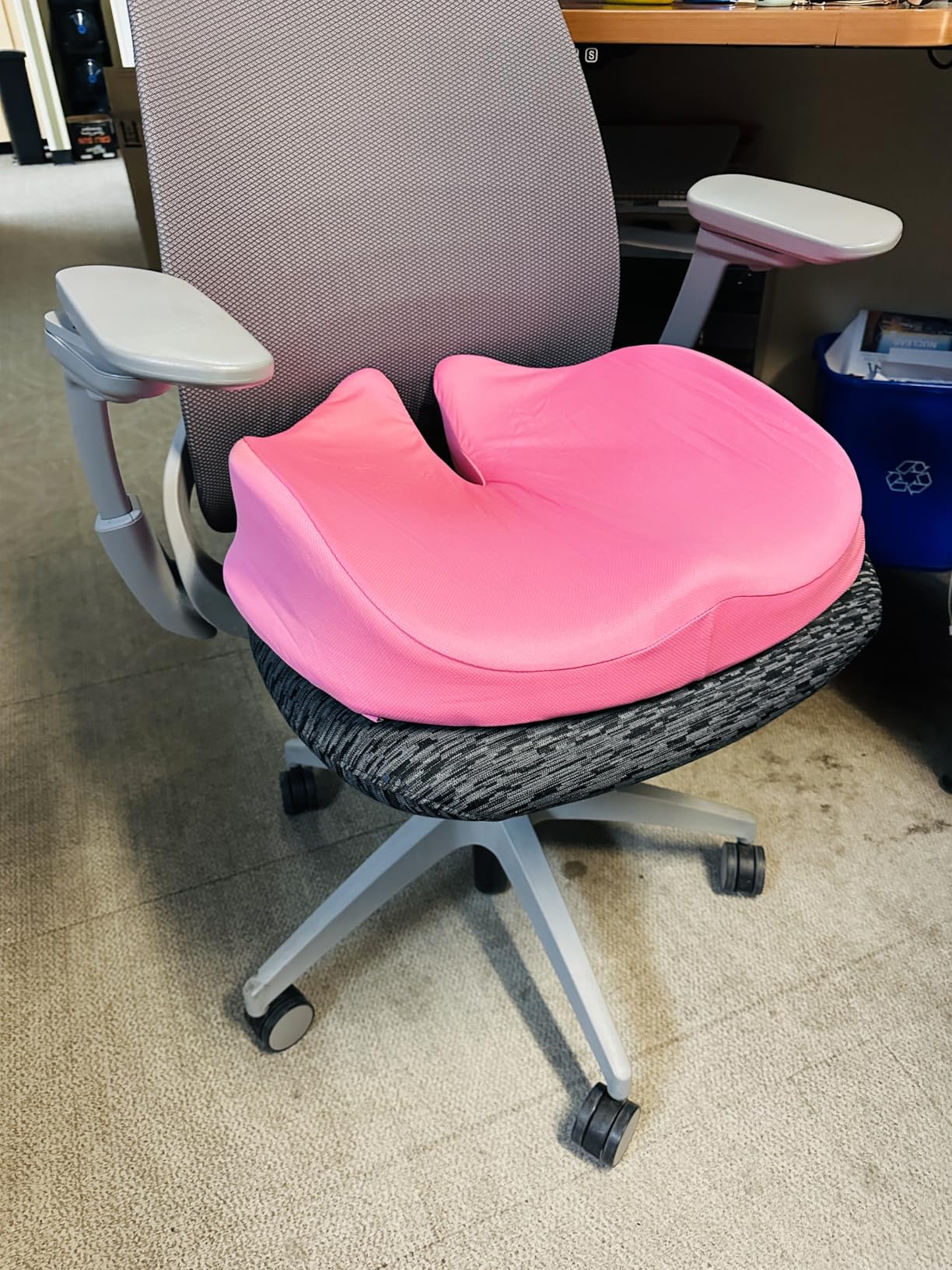 Benazcap Memory Foam Seat Cushion for Office Chair, Ergonomic Chair Cushions for Tailbone Pain Relief, Sciatica & Back Support, Office Chair Cushion & Car Seat Cushion customer photo 2