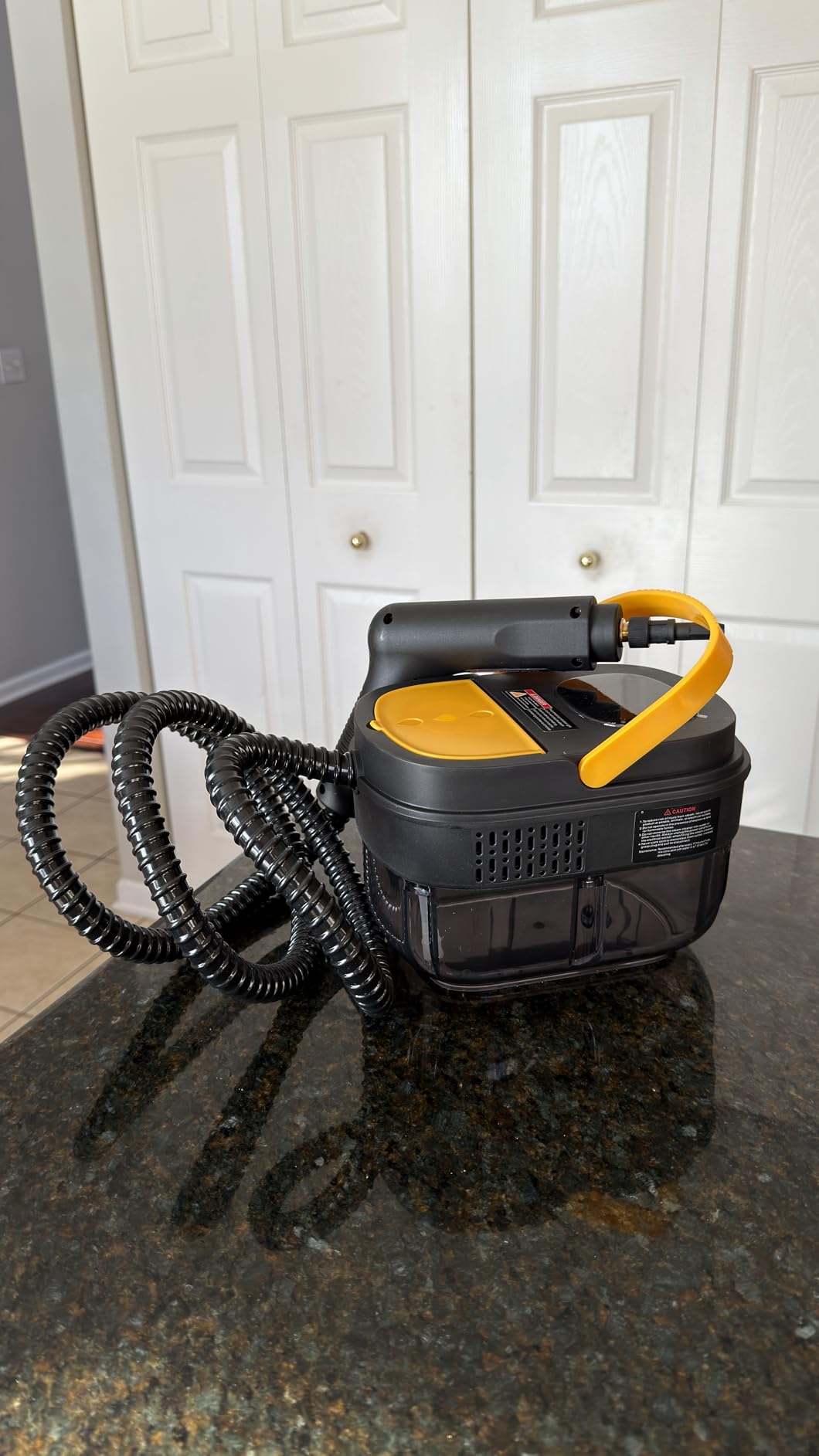 Gautye Steam Cleaner, 3 Level Adjustable Handle, 15s Heat Up, 1.69 Quarts Tank, Portable Steamer for Cleaning with 15 pcs Accessories, Steam Cleaner for Home for Dirt, Grease, Grout, Tile,Floor, Car customer photo 1