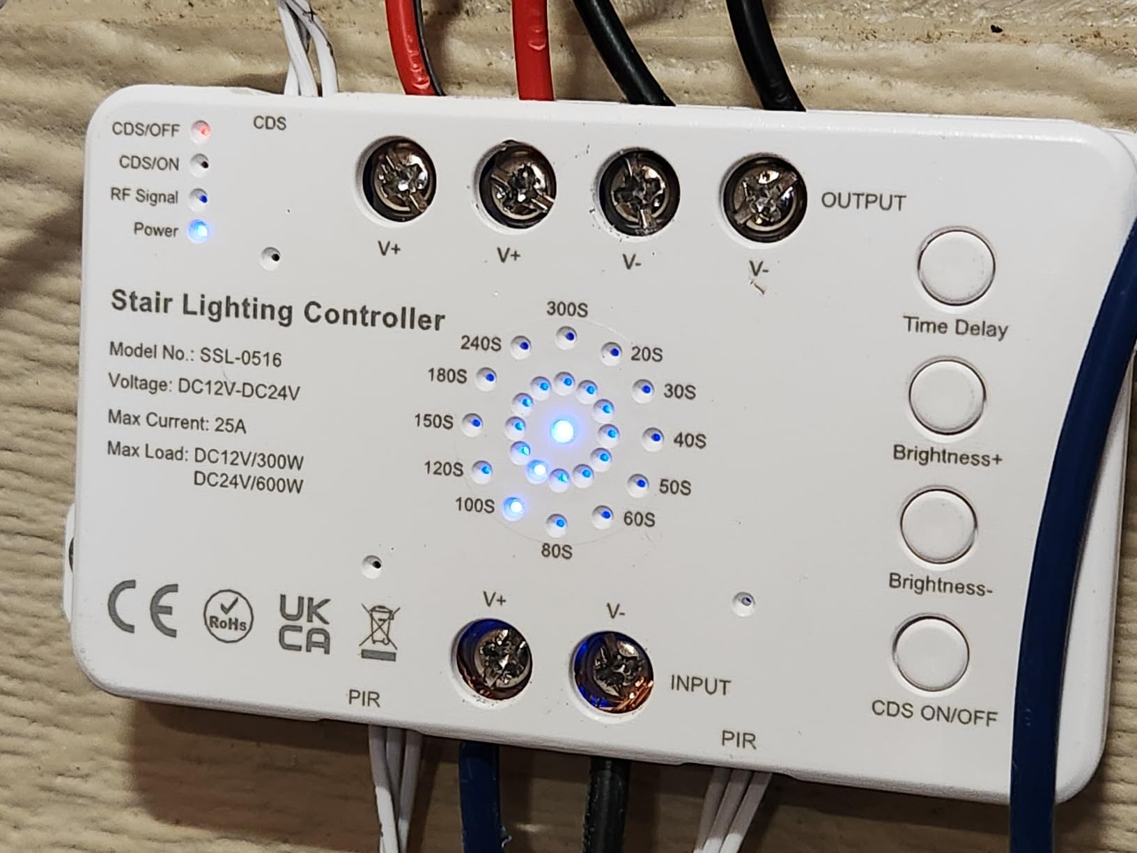 Motion-Triggered LED Stair Lighting Kit SSL-0516-B, Dimmable Delay Lights Off Day/Night Function Suilt for Indoor Stair Lights (Warm White 3000K, 16 Stairs) customer photo 2