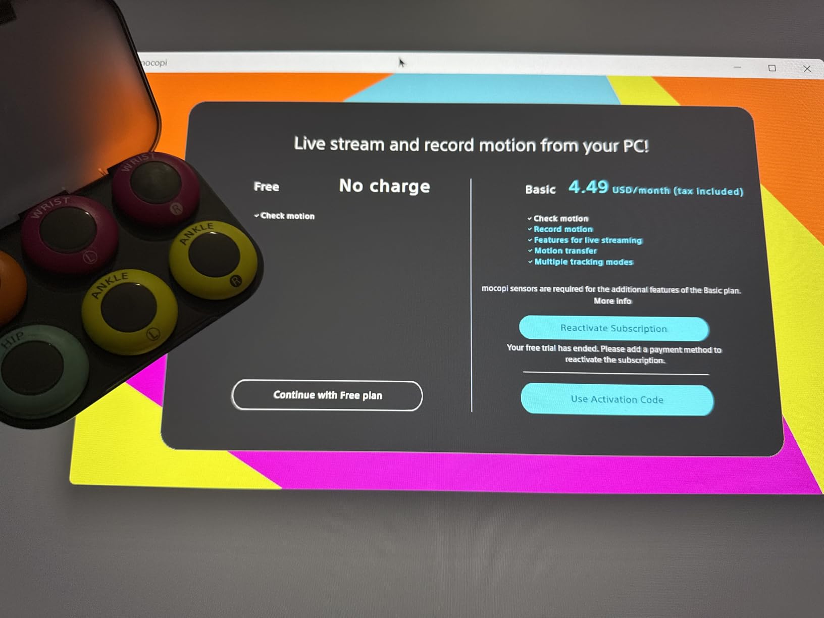 Sony mocopi 3D Mobile Motion Capture for VR and 3D Content Creation customer photo 1