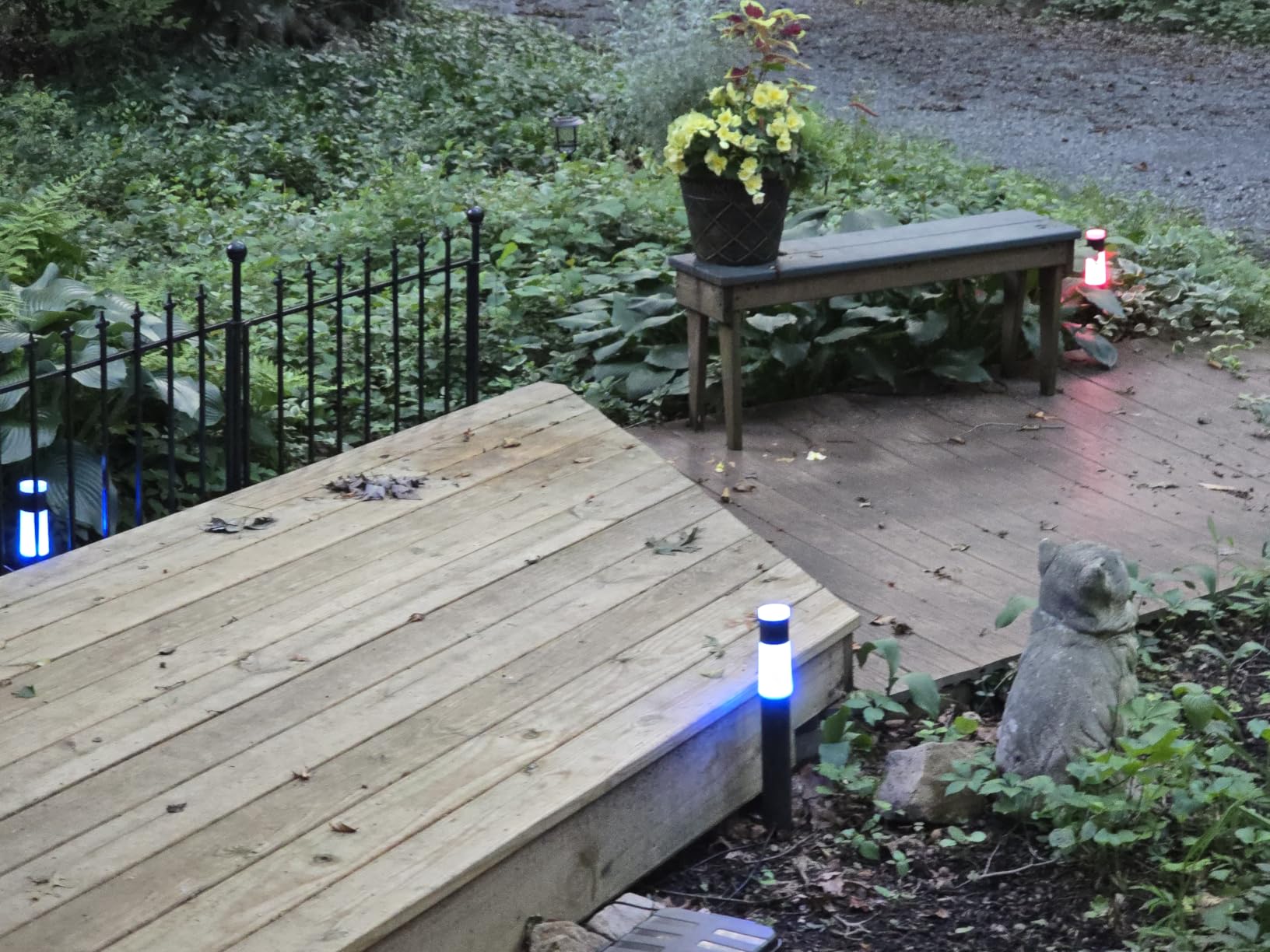 eufy Outdoor Pathway Lights E10, 4-Pack, Smart Wired RGBWW LED Landscape Lights, 350lm, IP65 Waterproof for Yard, Work with Alexa, Endless AI Light Themes for Christmas, Halloween, Link with Cameras customer photo 1